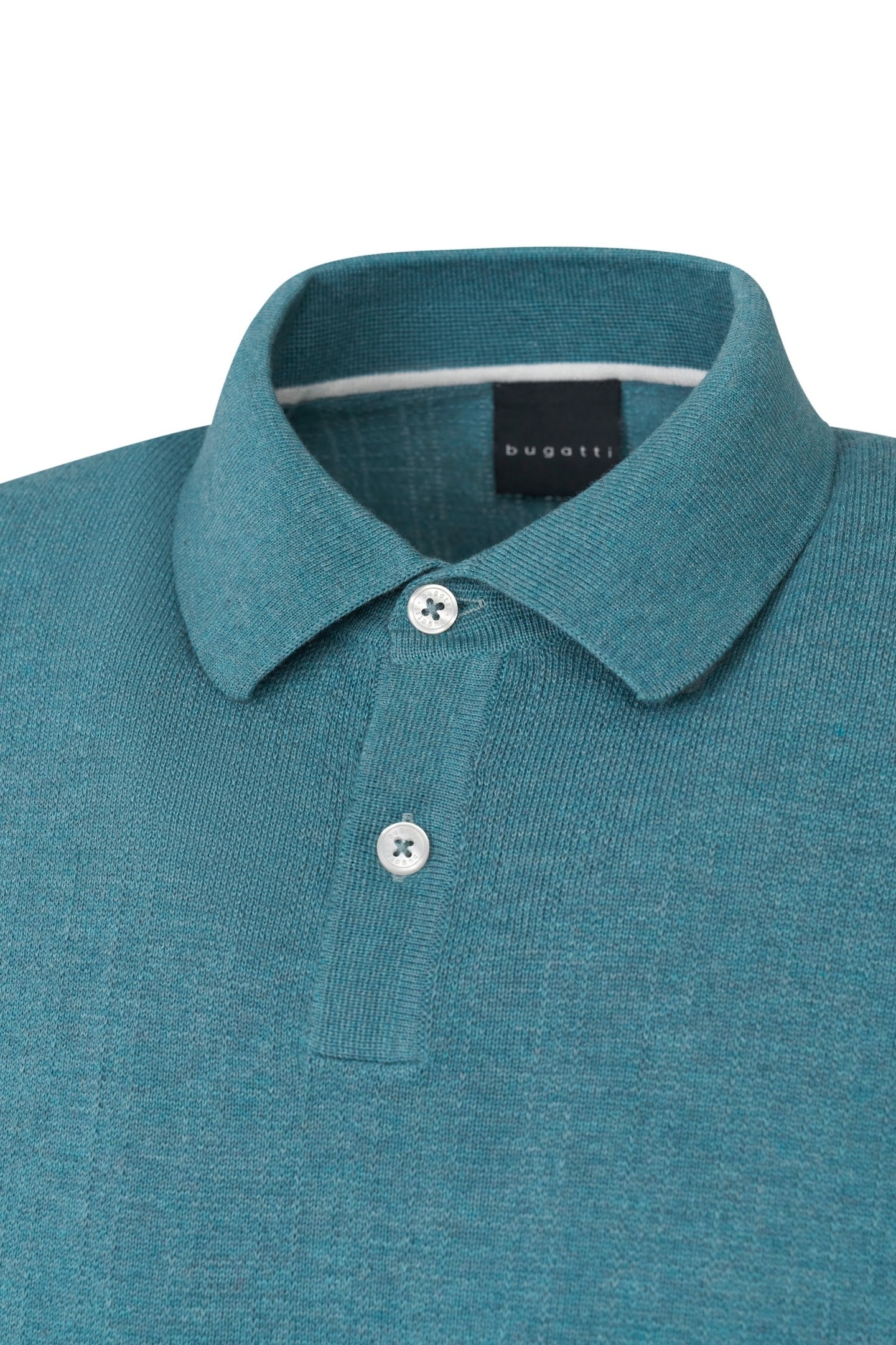 bugatti Poloshirt in feiner Strickstruktur