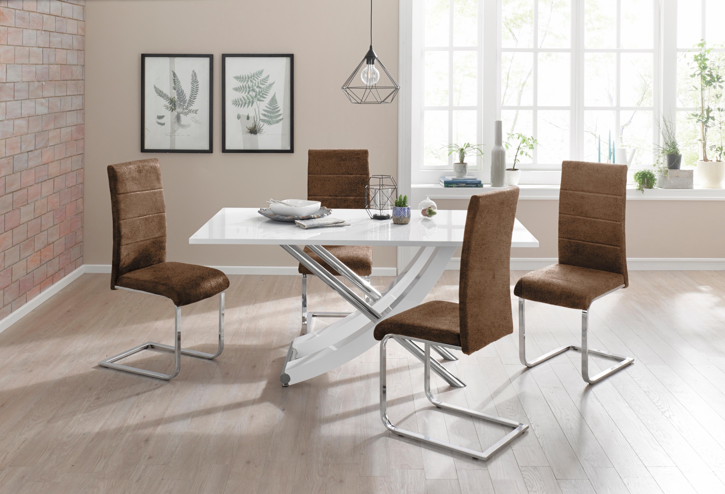 Image of INOSIGN Essgruppe, (Set, 5 tlg.), Tischbreite 160 cm bei Ackermann Versand Schweiz