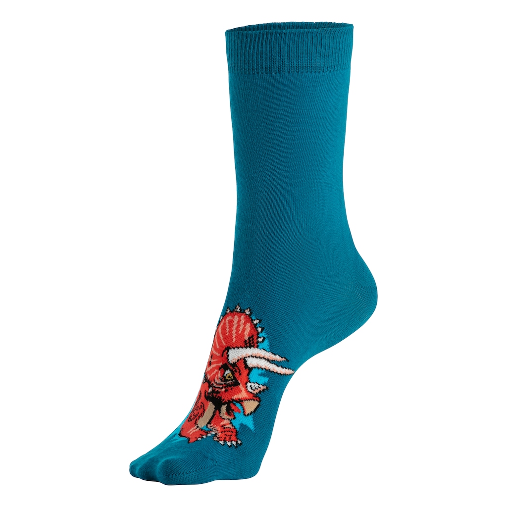 H.I.S Socken, (Packung, 5 Paar), mit Dinosauriermotiven