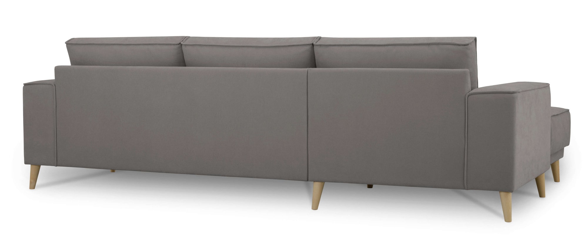 GOODproduct Ecksofa »Oland Skandi, weicher Chenille-Stoff« L-Form, 280 cm, Wellenunterfederung, Skandi-Design, Massivholzfüsse
