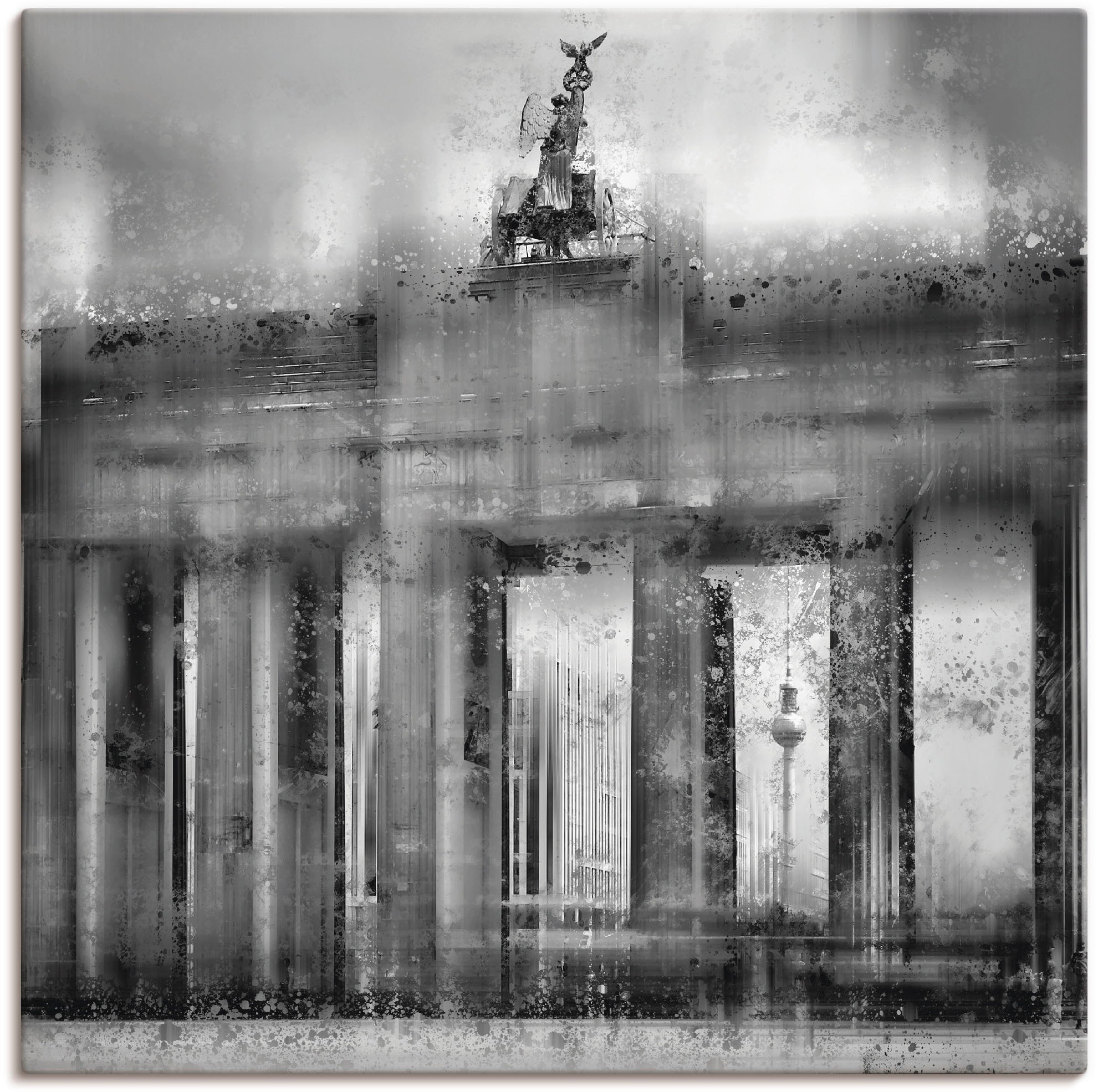 Image of Artland Wandbild »Berlin Brandenburger Tor II«, Gebäude, (1 St.), in vielen Grössen & Produktarten - Alubild / Outdoorbild für den Aussenbereich, Leinwandbild, Poster, Wandaufkleber / Wandtattoo auch für Badezimmer geeignet bei Ackermann Versand Schweiz