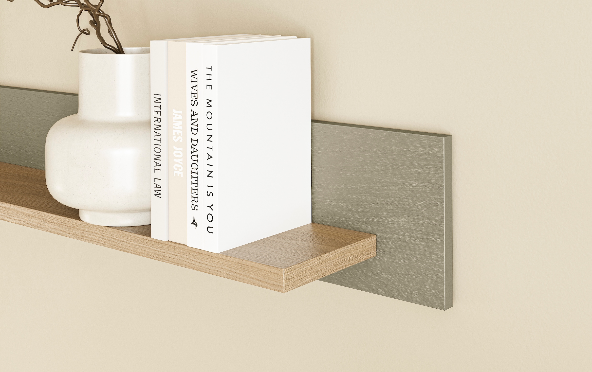 Home affaire Wandboard »Stranda, Wandregal im Scandi-Style, Wandhalter mit Ablagefläche«, vielseitig einsetzbares Hängeregal, in zwei Farben & Grössen verfügbar