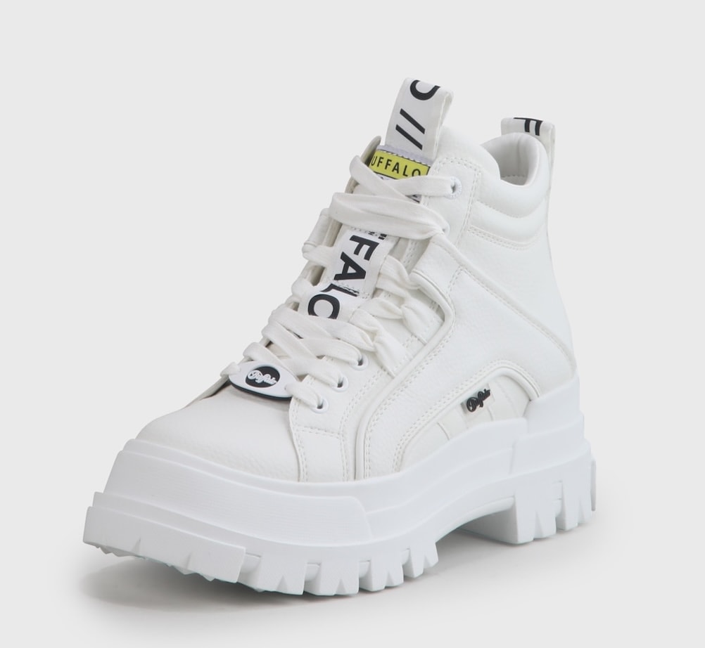 Image of Buffalo Schnürboots "ASPHA NC MID" Plateauboots, Schnürstiefelette, High Top Sneaker in monochromer Optik