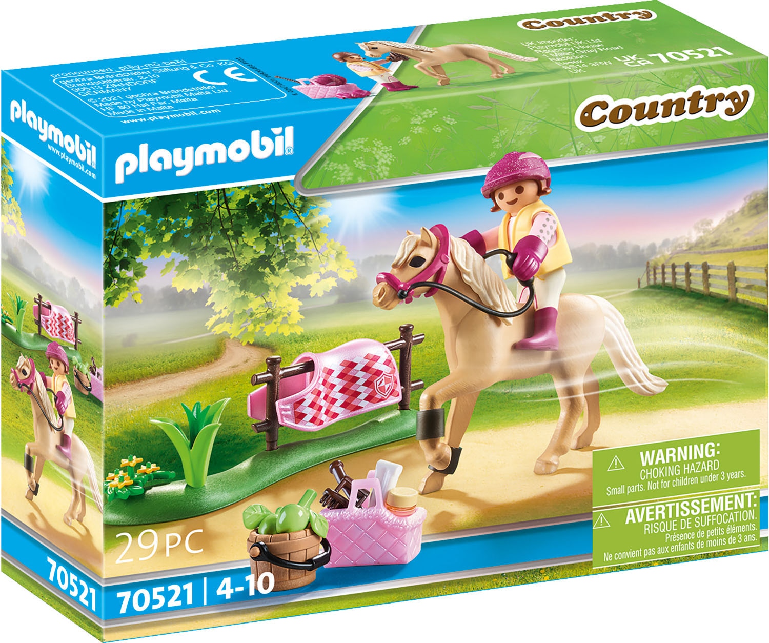 Image of Playmobil® Konstruktions-Spielset »Sammelpony Deutsches Reitpony (70521), Country«, (29 St.), Made in Europe bei Ackermann Versand Schweiz