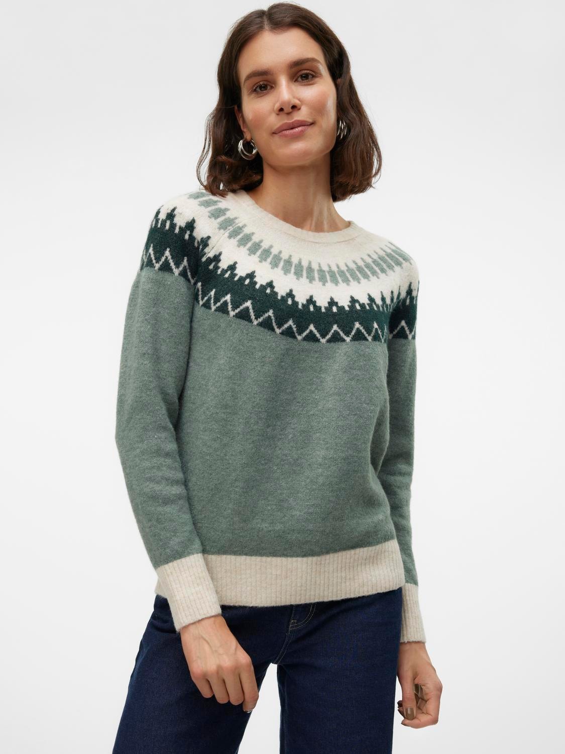 Strickpullover »VMSIMONE LS NORDIC PULLOVER GA REP BOO«