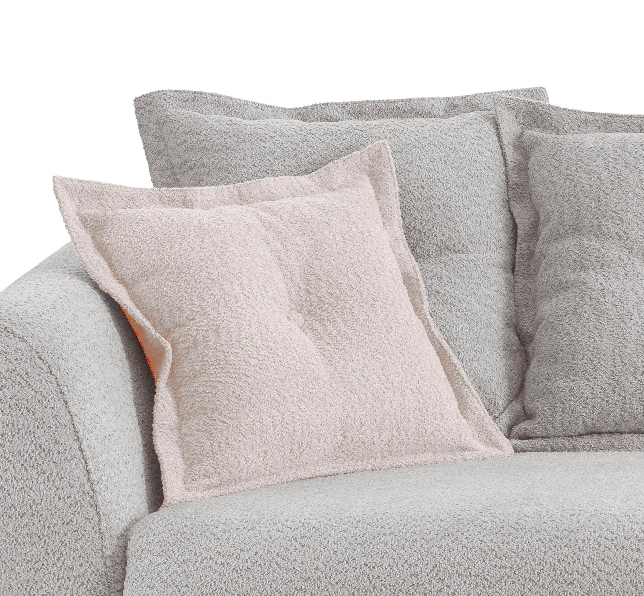 Home affaire 3-Sitzer »Baggio modern und romantisches Design, bequem«, Zierkissen inklusive