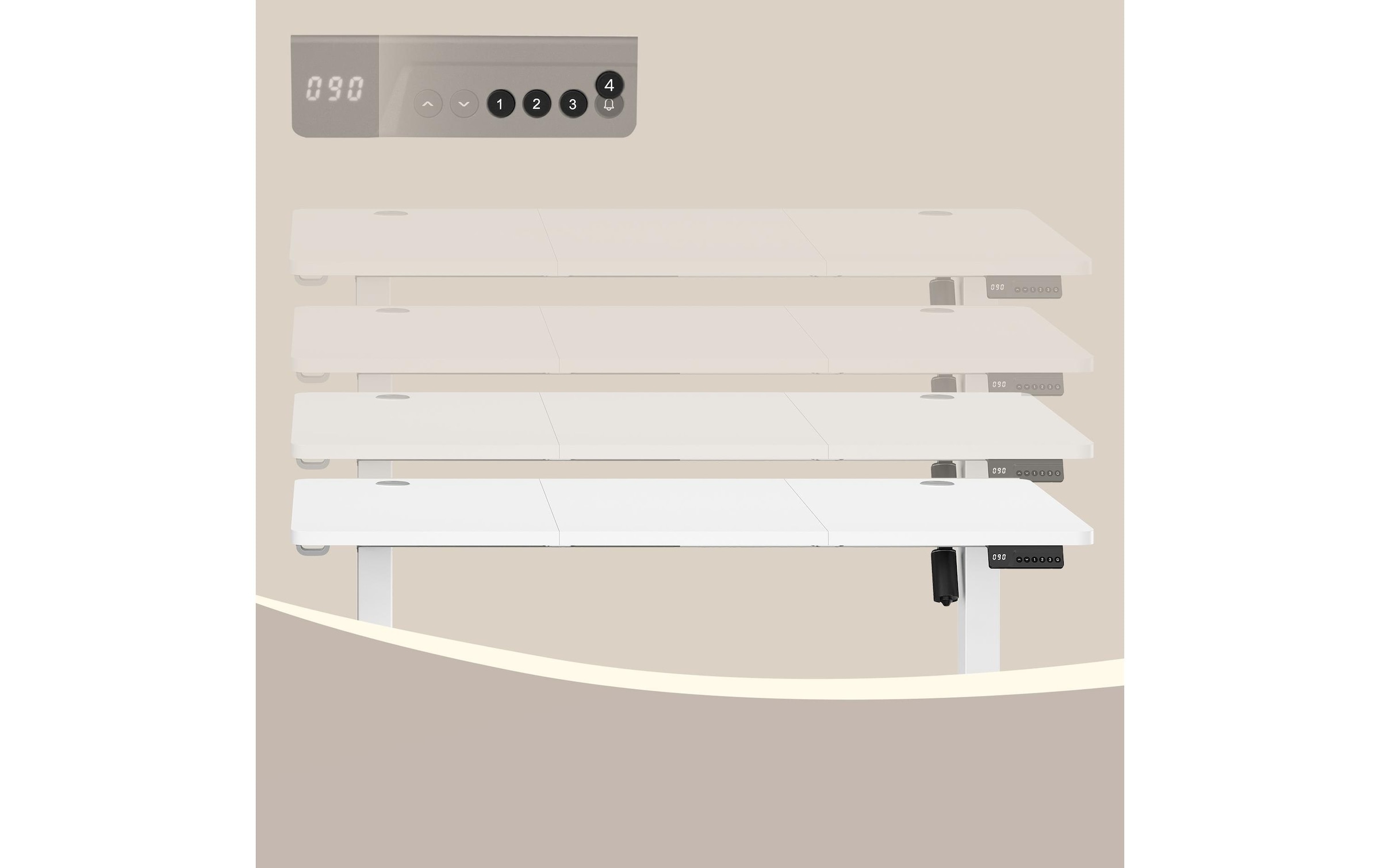 VASAGLE Schreibtisch »Height-Adjustable Desk«