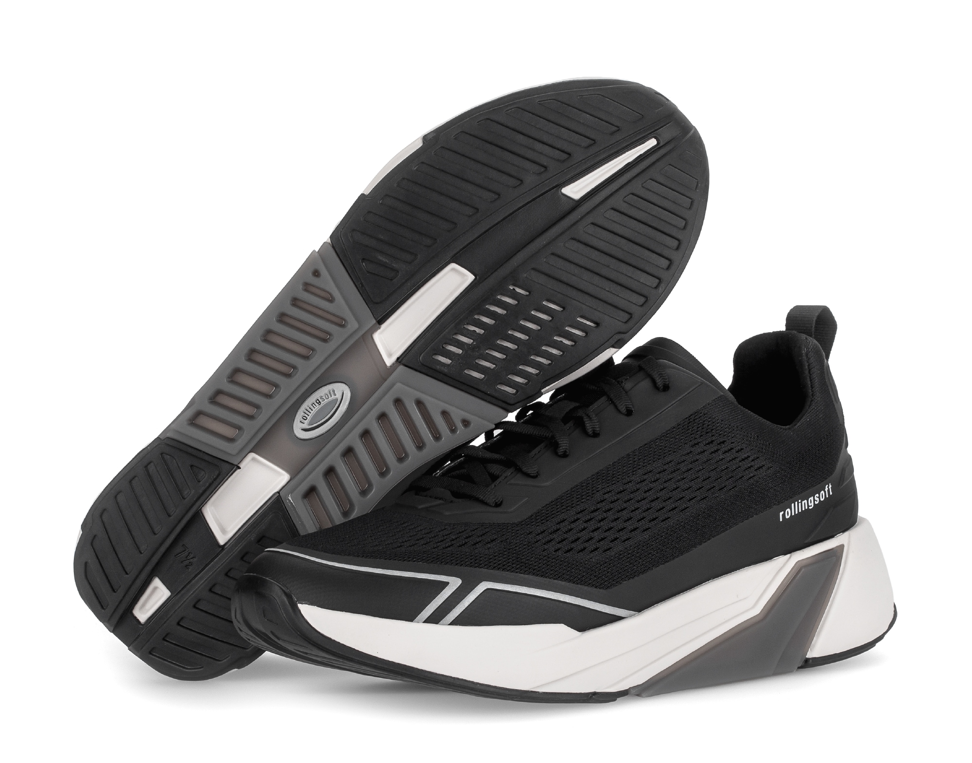 rollingsoft Sneaker  , Freizeitschuh, Halbschuh, Schnürer mit Details in der Sohle, G-Weite