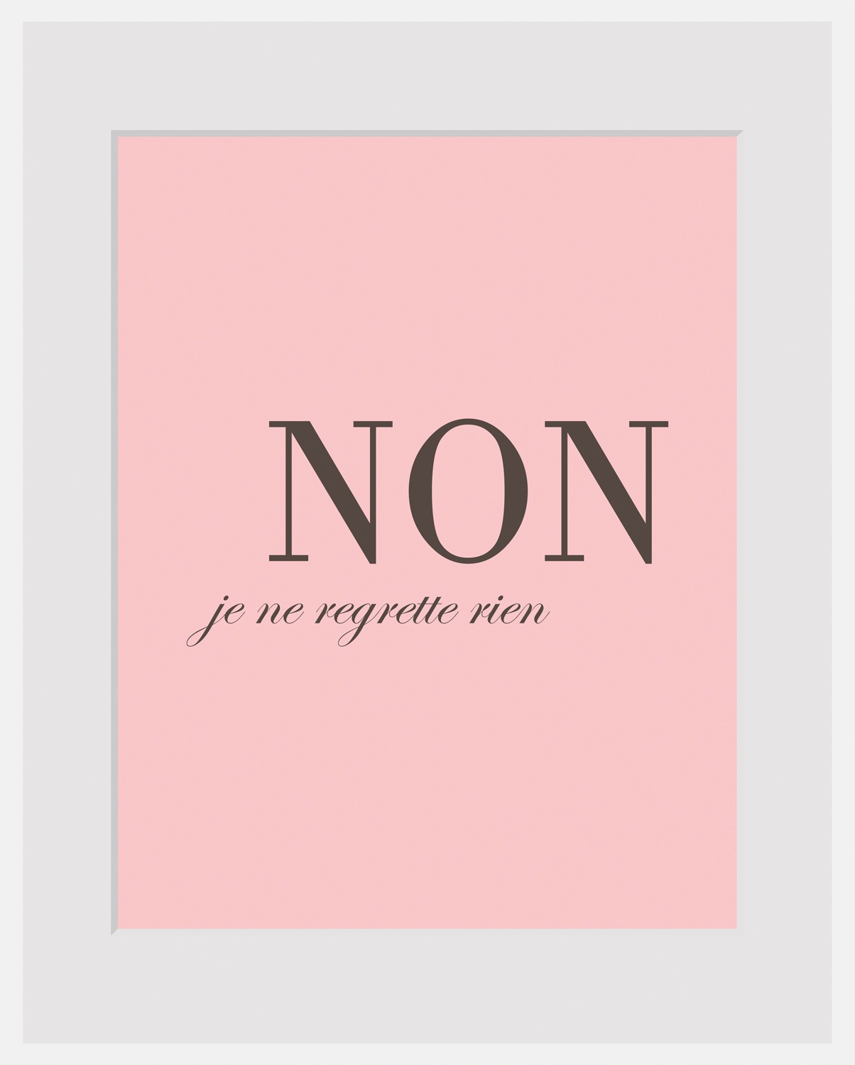 queence Bild »NON«, Sprüche & Texte, gerahmt, Spruch