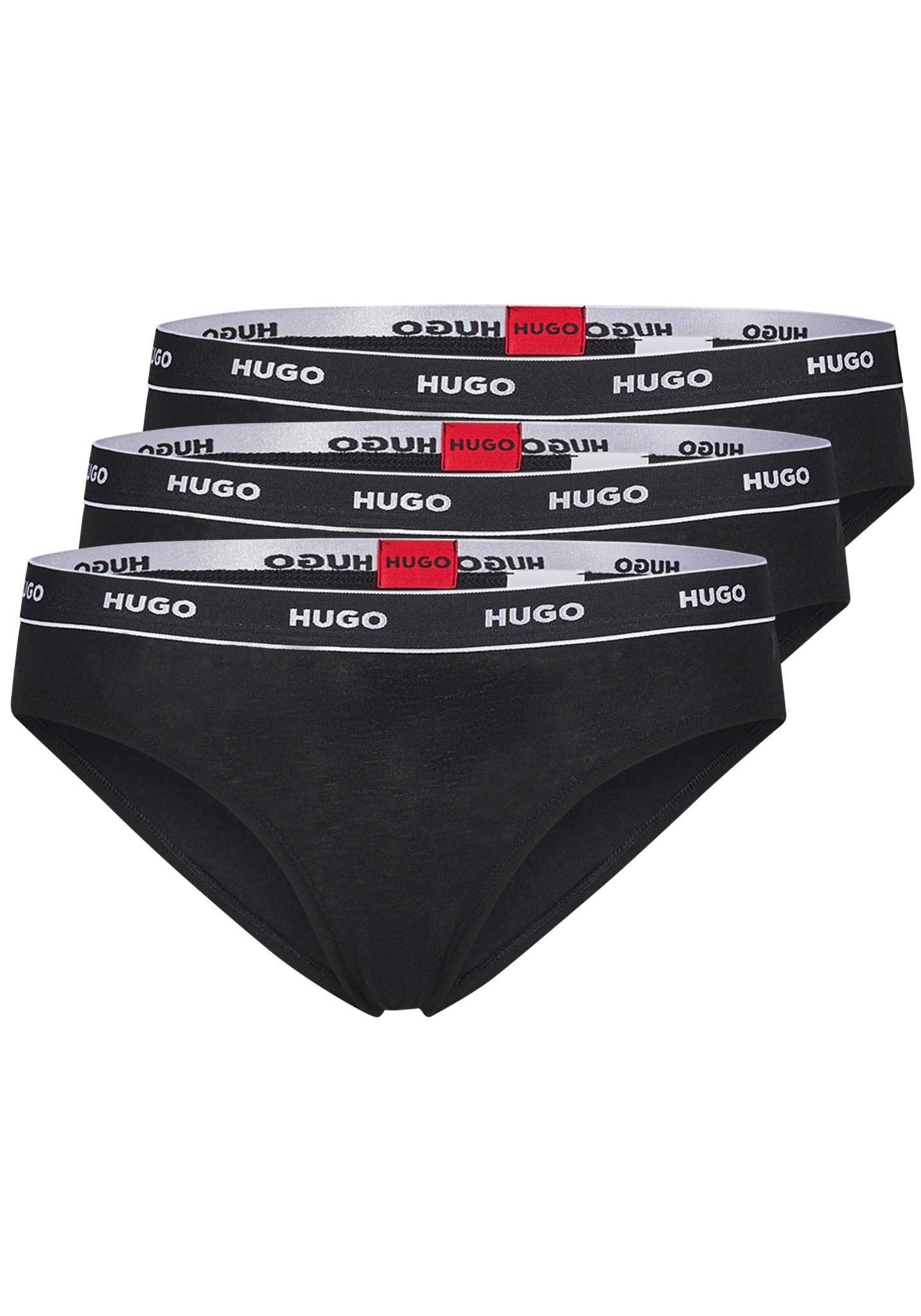 HUGO Underwear Slip »TRIPLET BRIEF STRIPE«, (Packung, 3 St., 3er Pack), mit HUGO Logo-Elastikbund