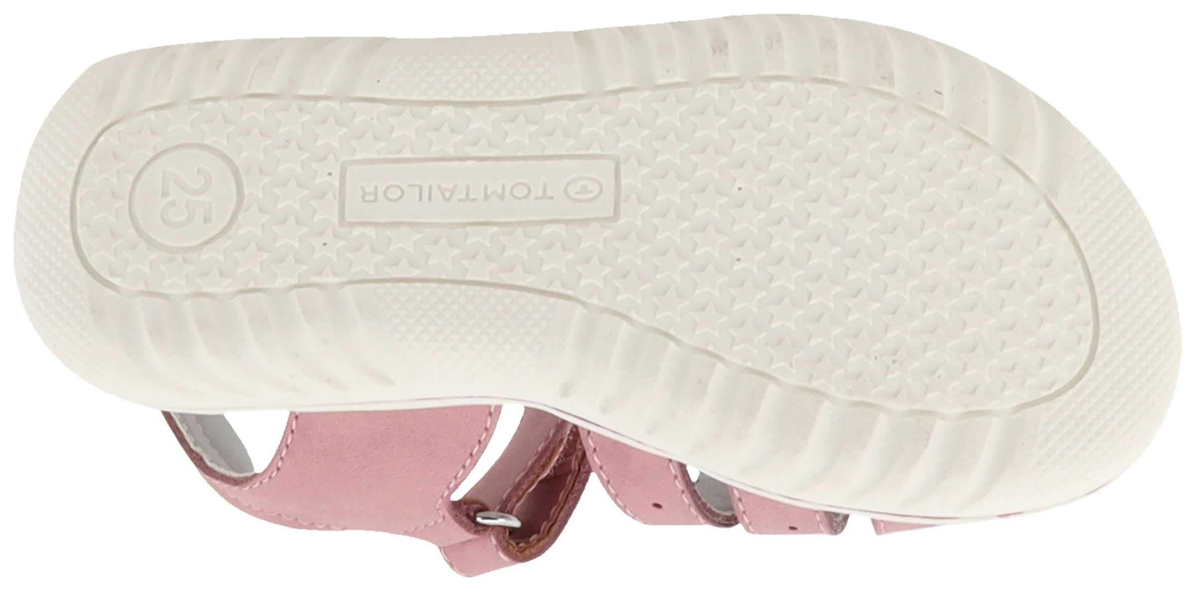 TOM TAILOR Sandale  , Festtagsschuh, Klettschuh, Sommerschuh mit Glitzer-Herzen