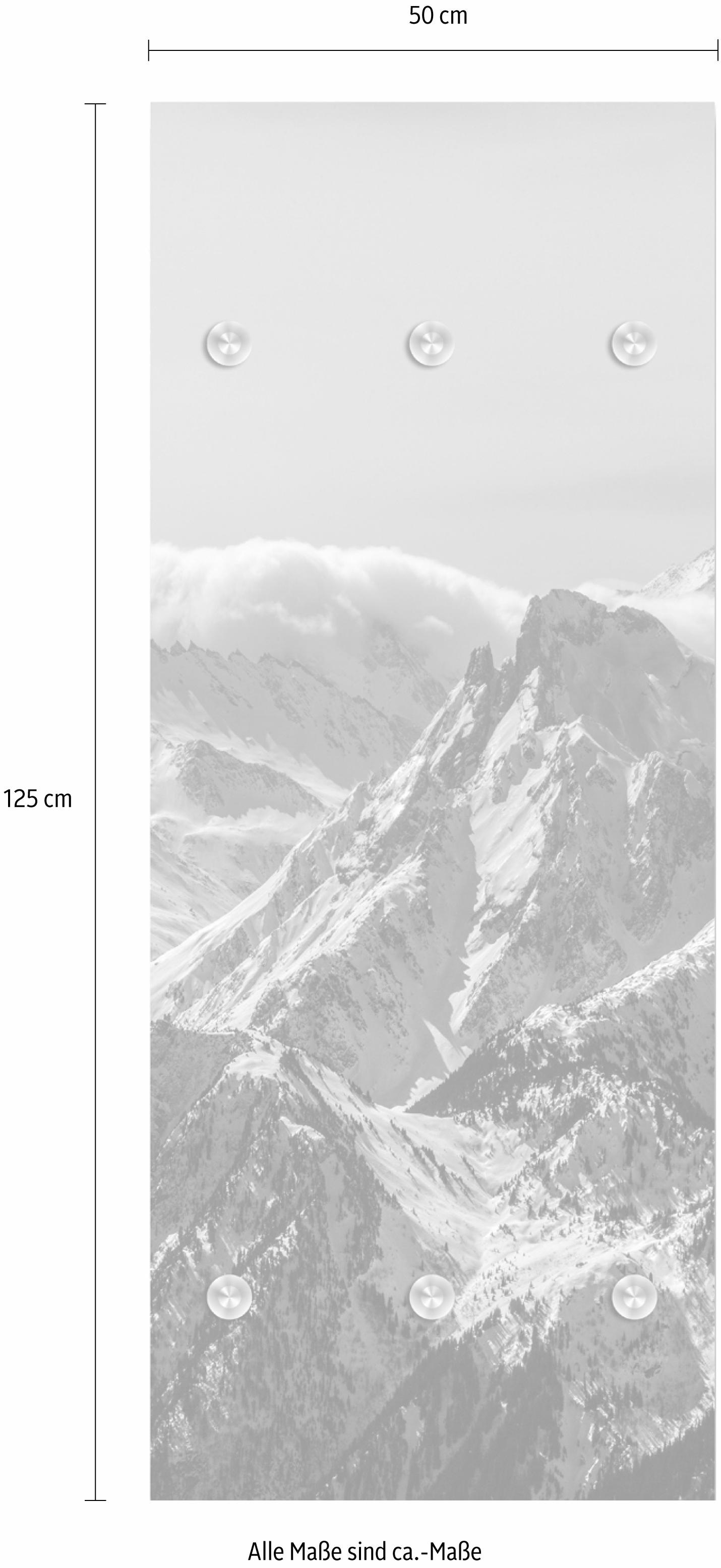 queence Barre de penderie »Berge« mit 6 Haken, 50 x 120 cm