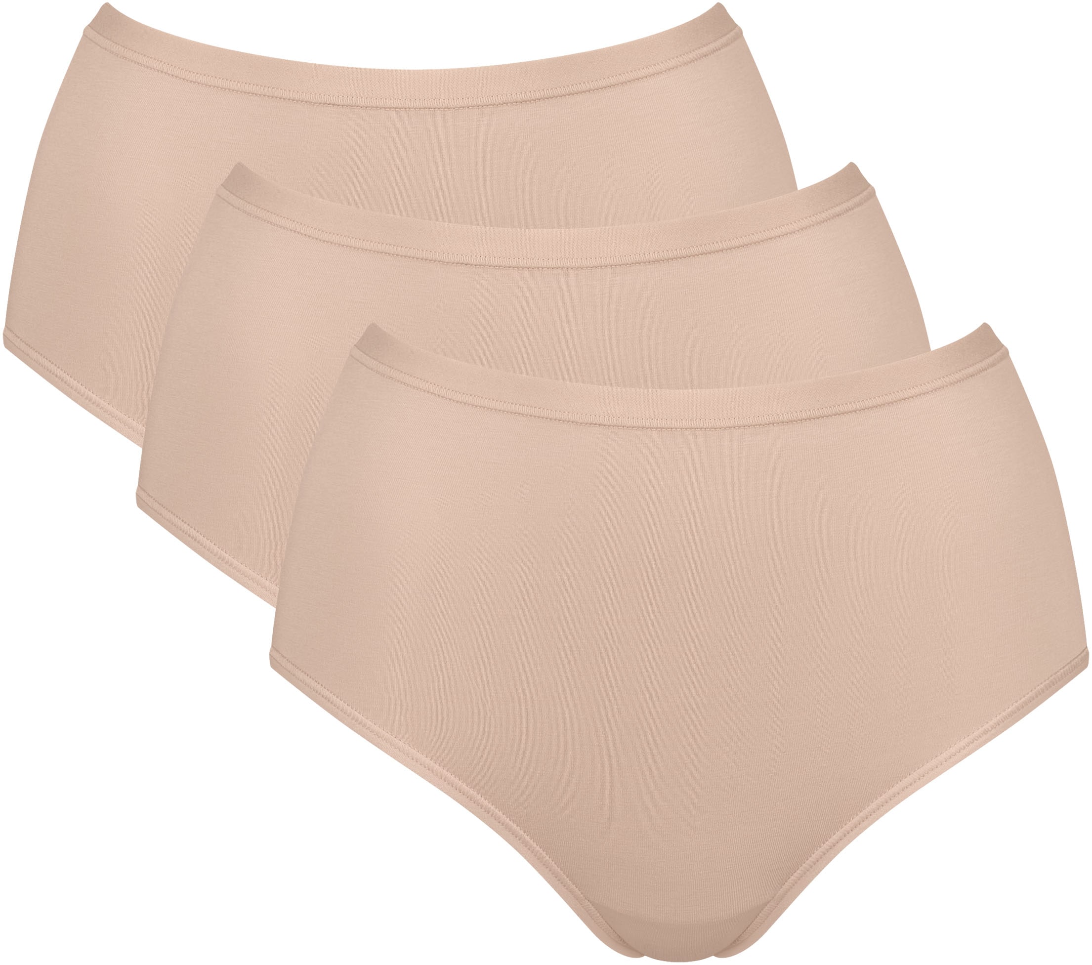 Image of sloggi High-Waist-Slip "GO Daily Cotton" Glanz-Effekt Details, hochgeschnittene Taille