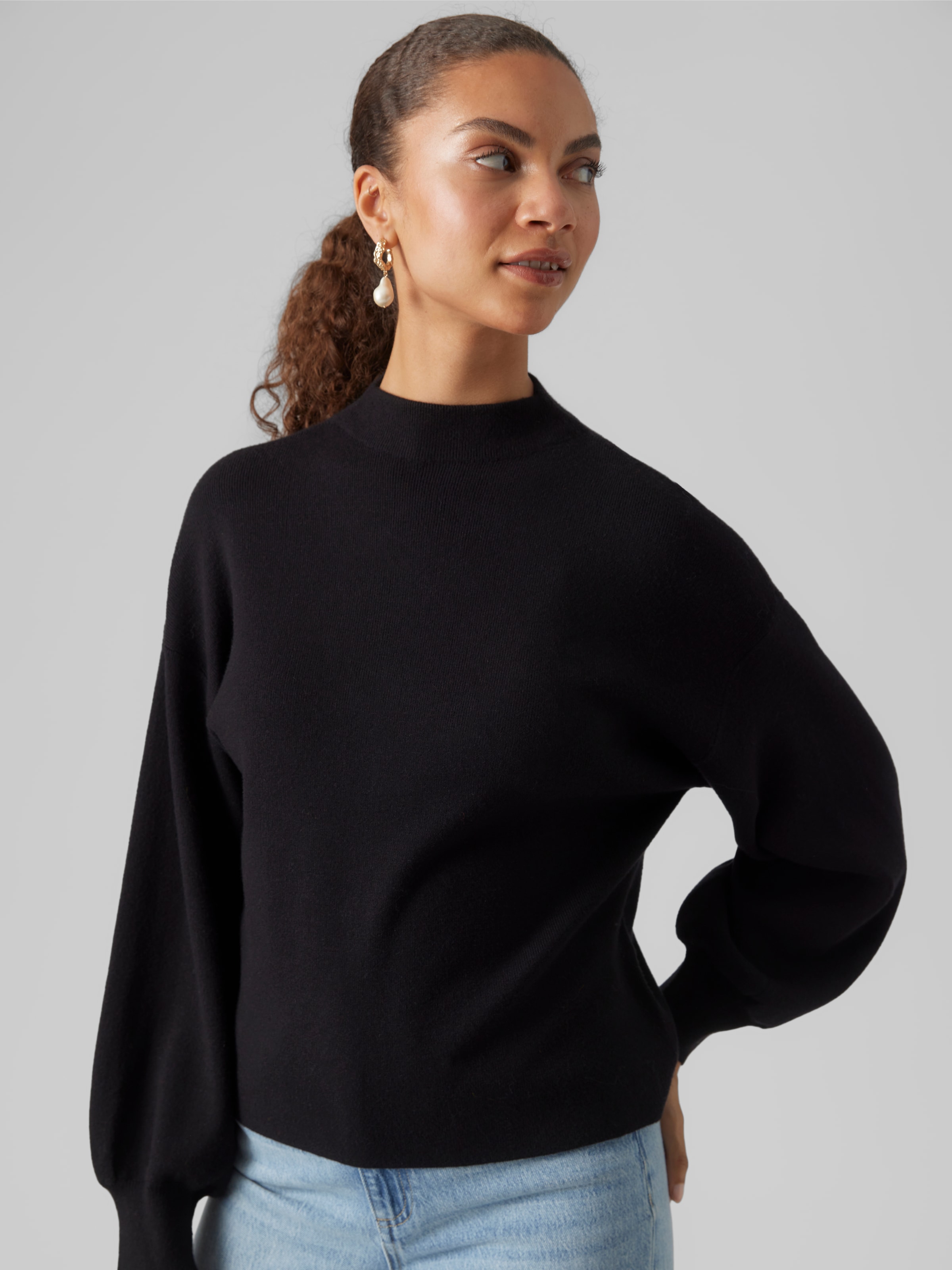 Image of Vero Moda Strickpullover "VMNANCY LS FUNNELNK PULLOVER GA"