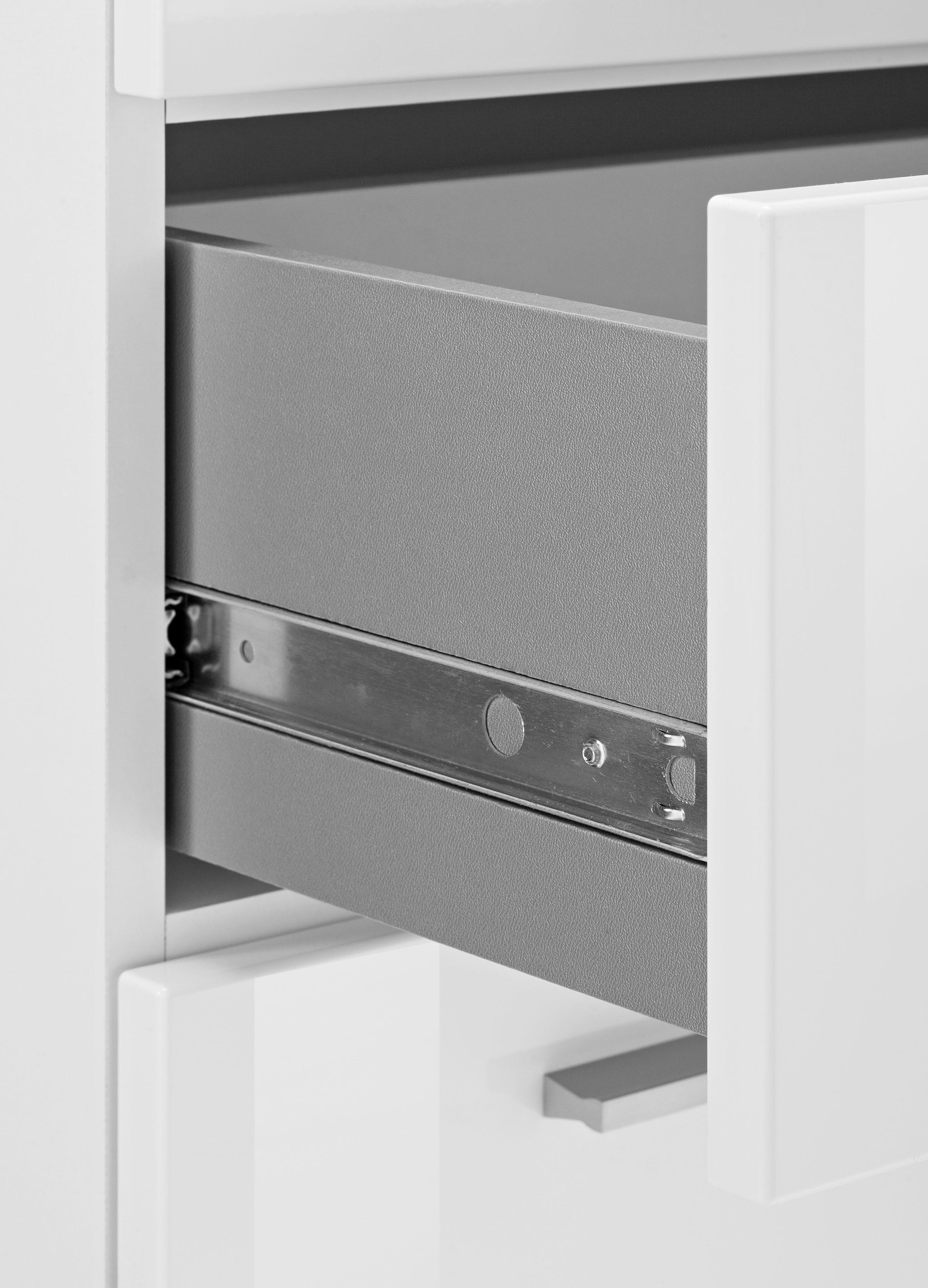 INOSIGN Midischrank »Avena«, Badschrank mit einer Schublade und 4 Türen - Masse (B/T/H) 73/31/130 cm