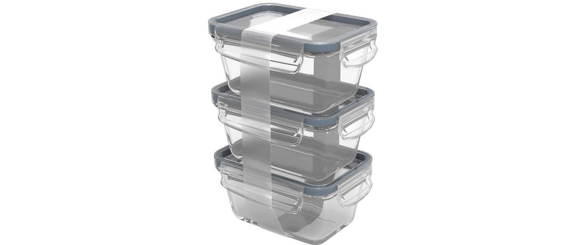 Image of ROTHO Vorratsglas "Click & Lock 3 x 0.5 l"