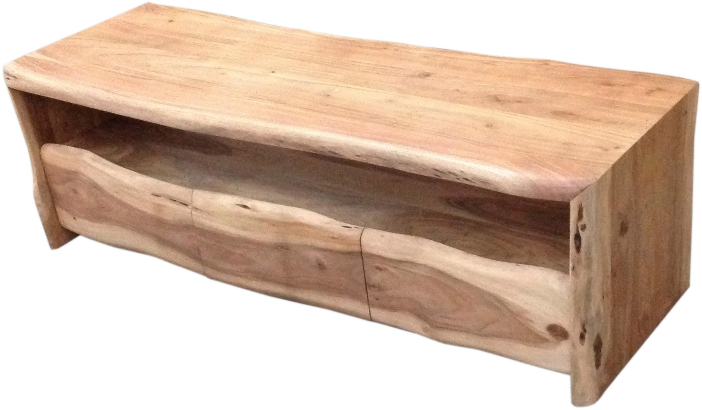 SIT Table basse »Massives Lowboard aus Akazienholz mit natürlicher Baumkante« Acacia massif, avec bord naturel, commode