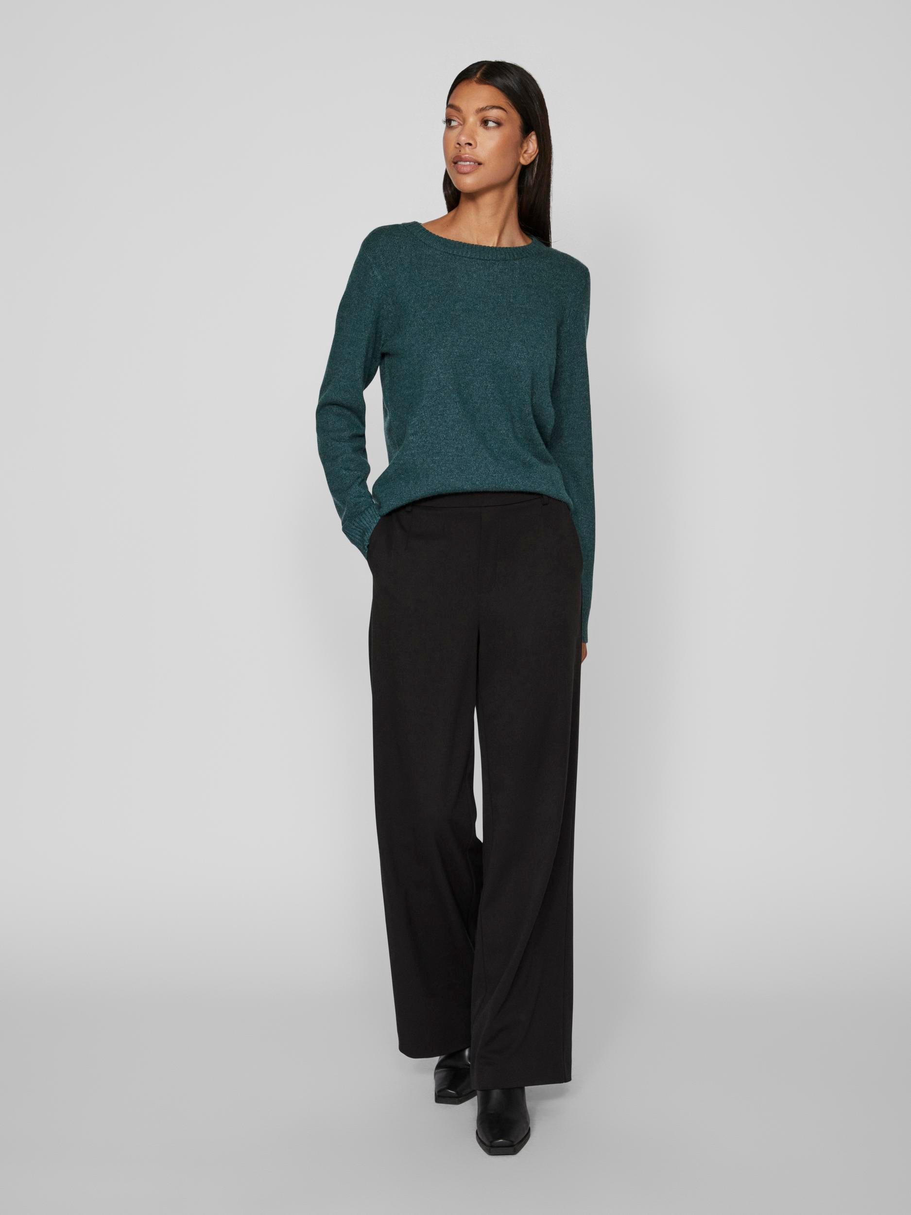 Vila Pull à col rond »VIRIL O-NECK L/S  KNIT TOP - NOOS« Viskosemischung, regular fit