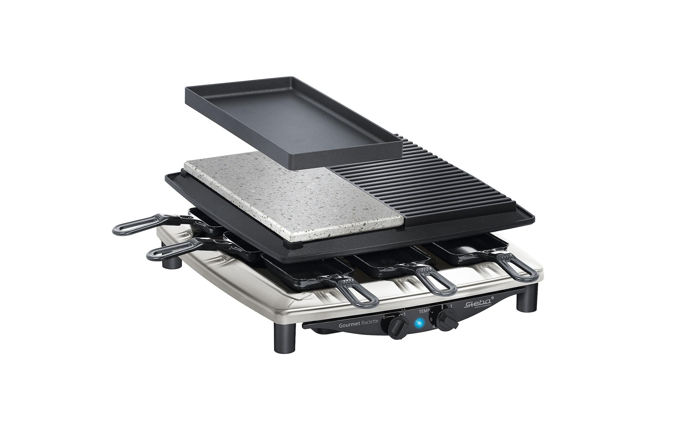 Steba Raclette »Raclette RC4 Plus Deluxe Chrom, 1450 W«