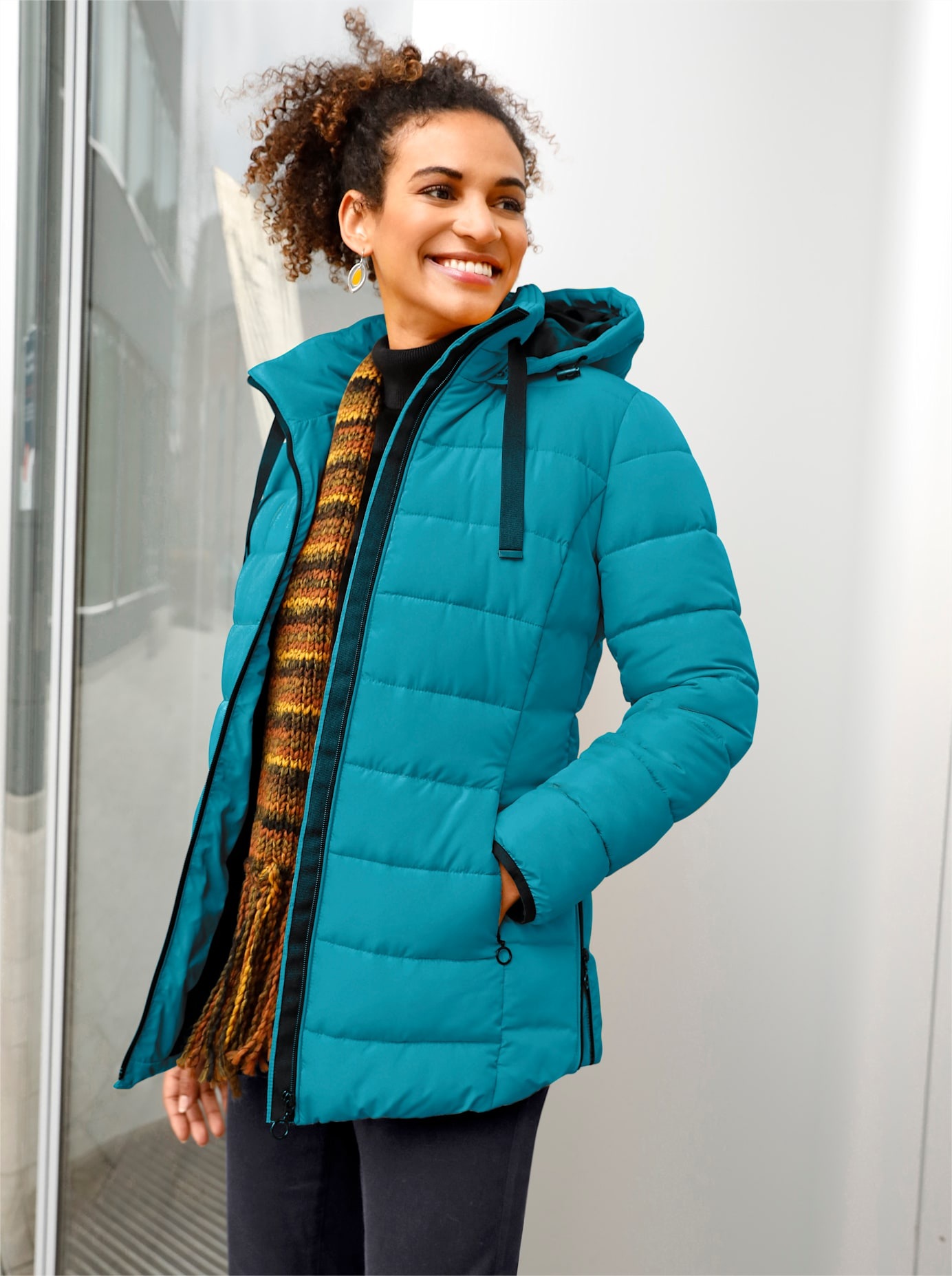 Casual Looks Steppjacke, mit Kapuze