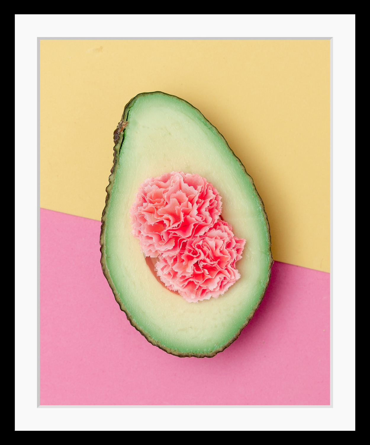Image of queence Bild "Tessa" Essen Kunst Lebensmittel Obst Obst Bilder HD Premium Poster-Druck inkl. Holzrahmen