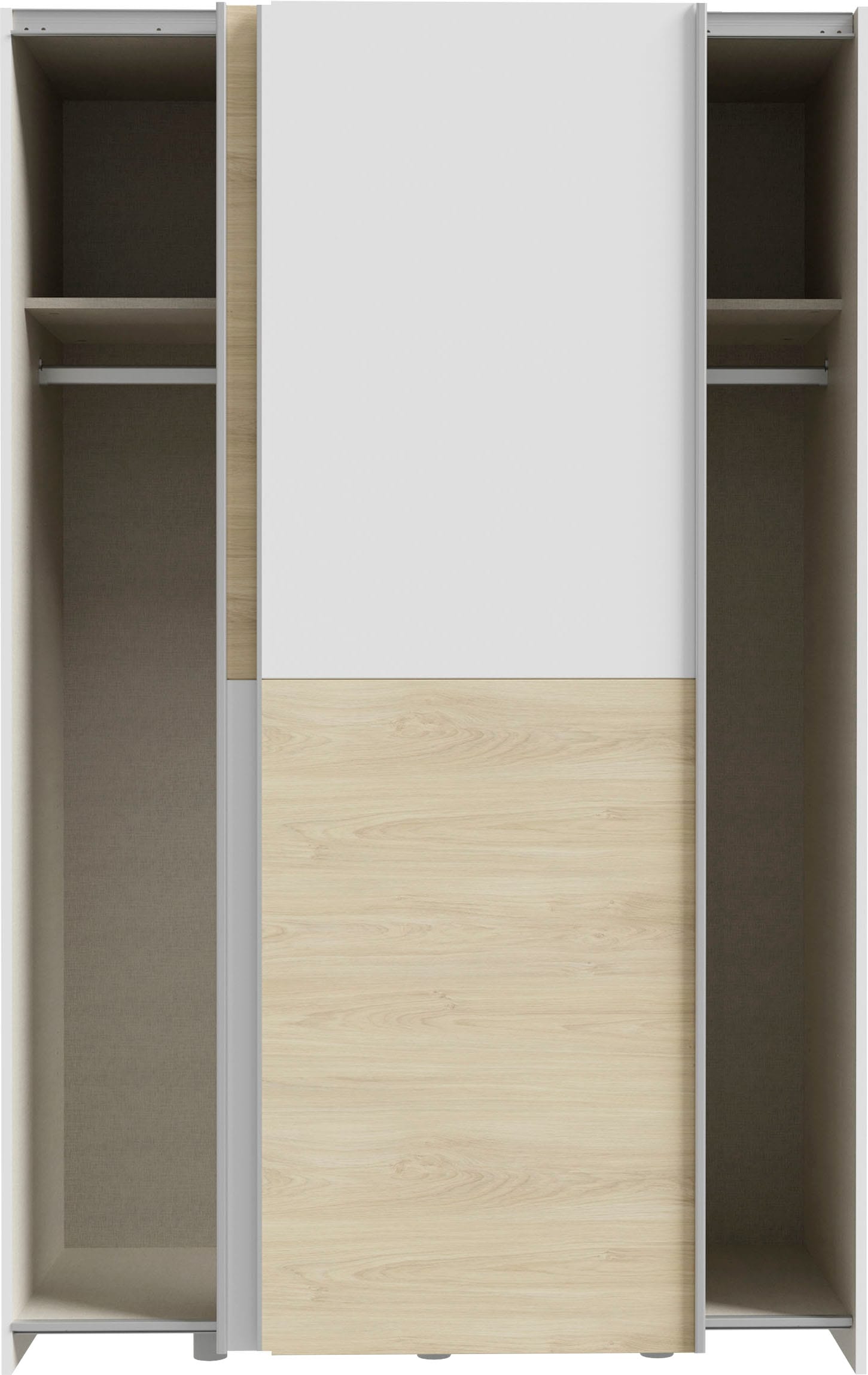 FORTE Schwebetürenschrank »2 Schiebetüren, Made in Europe, stabil und zeitlos« 5 Breiten: 120 -200cm, Höhe ca. 190cm,  in verschiedenen Farben und Breiten