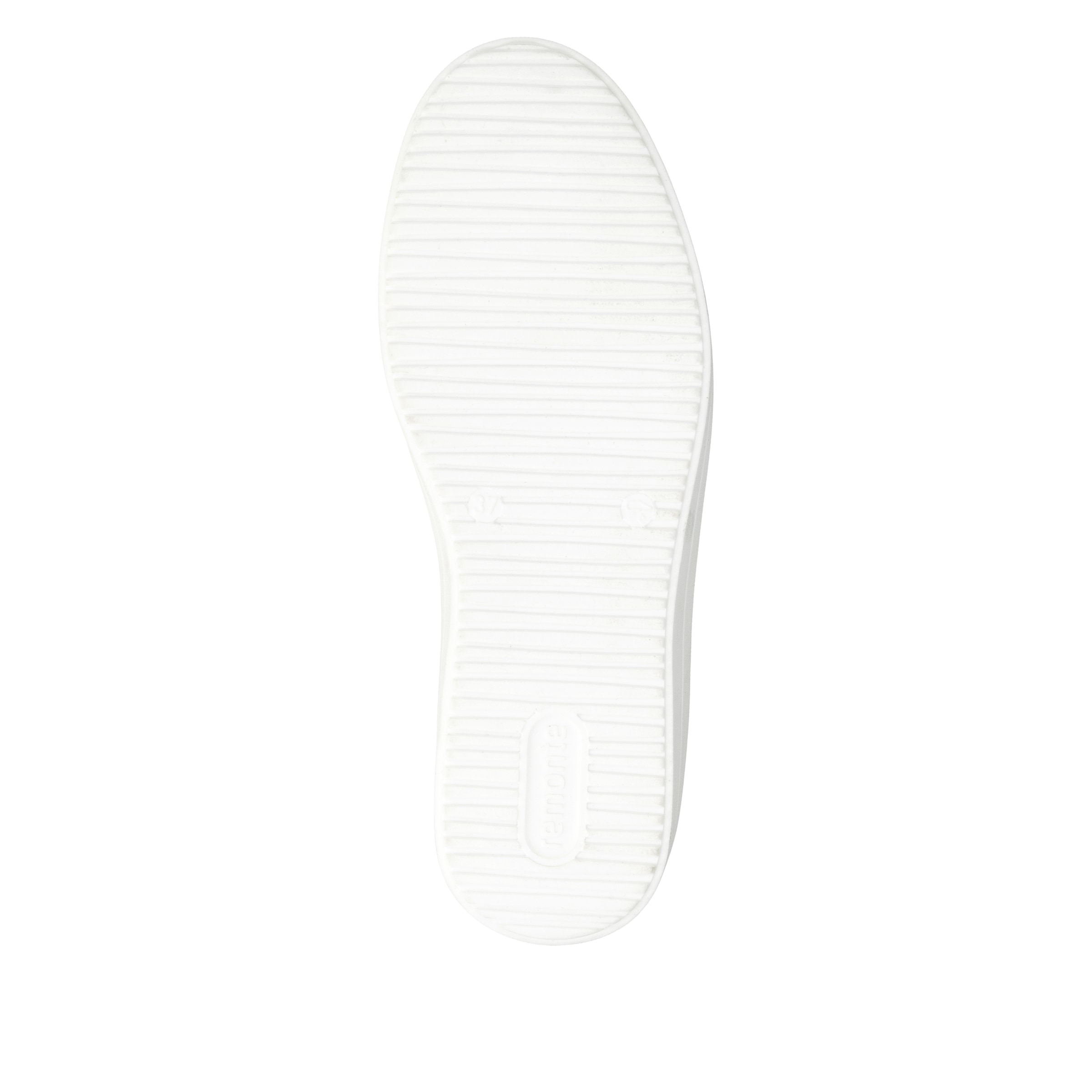 Remonte Baskets à plateforme  chaussure basse, à lacets, avec perforations et fermeture éclair latérale