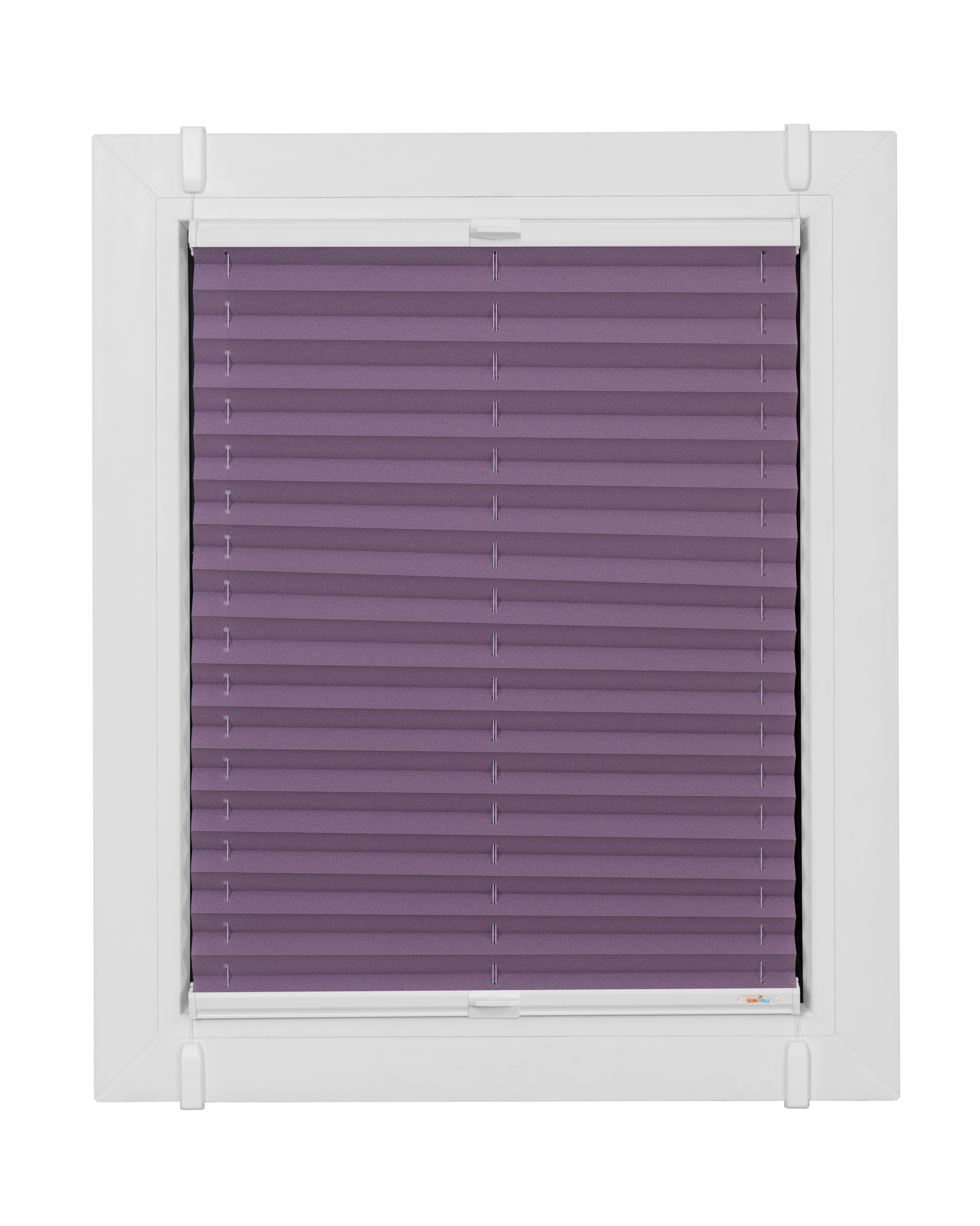 Image of sunlines Plissee nach Mass »Start-up style Nature«, Lichtschutz, ohne Bohren, verspannt, verspannt mit Simply-Fix Klemmträger bei Ackermann Versand Schweiz