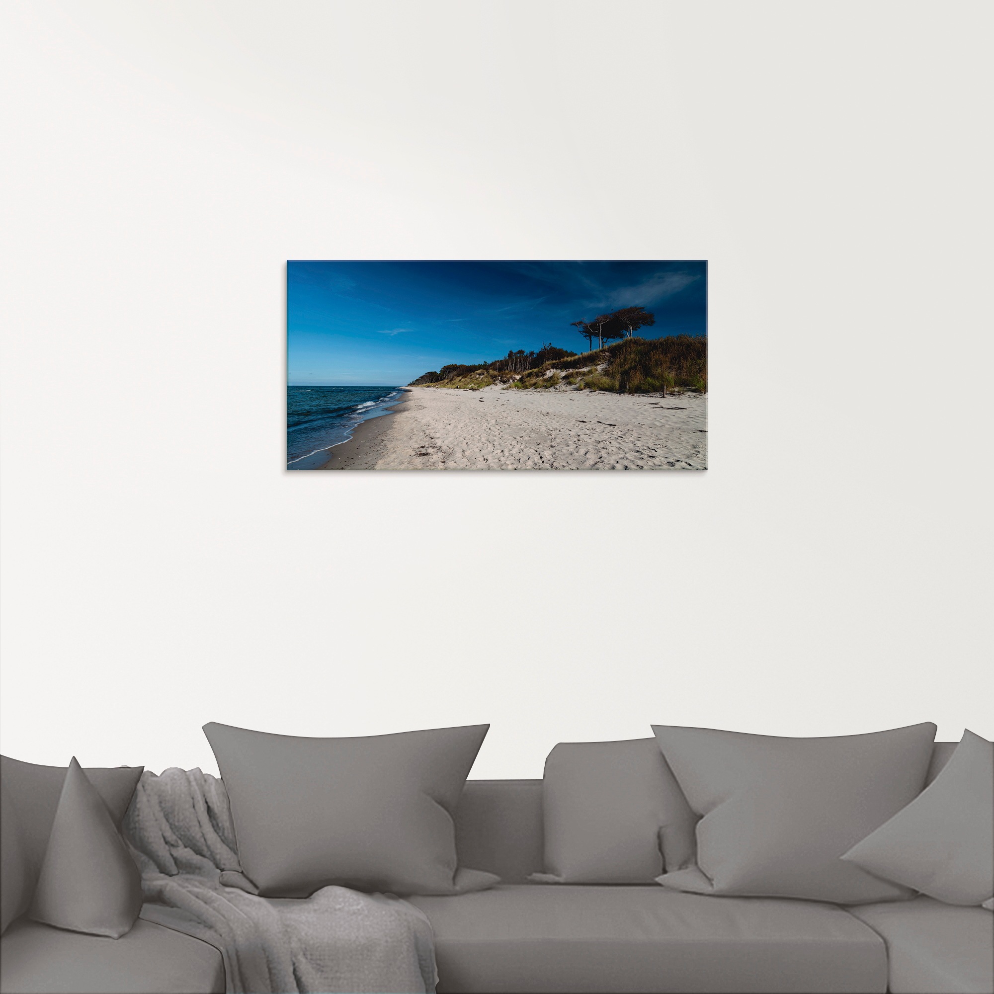 Artland Glasbild »Am Weststrand- Ostsee - Darss«, Strand, (1 St.), in verschiedenen Grössen