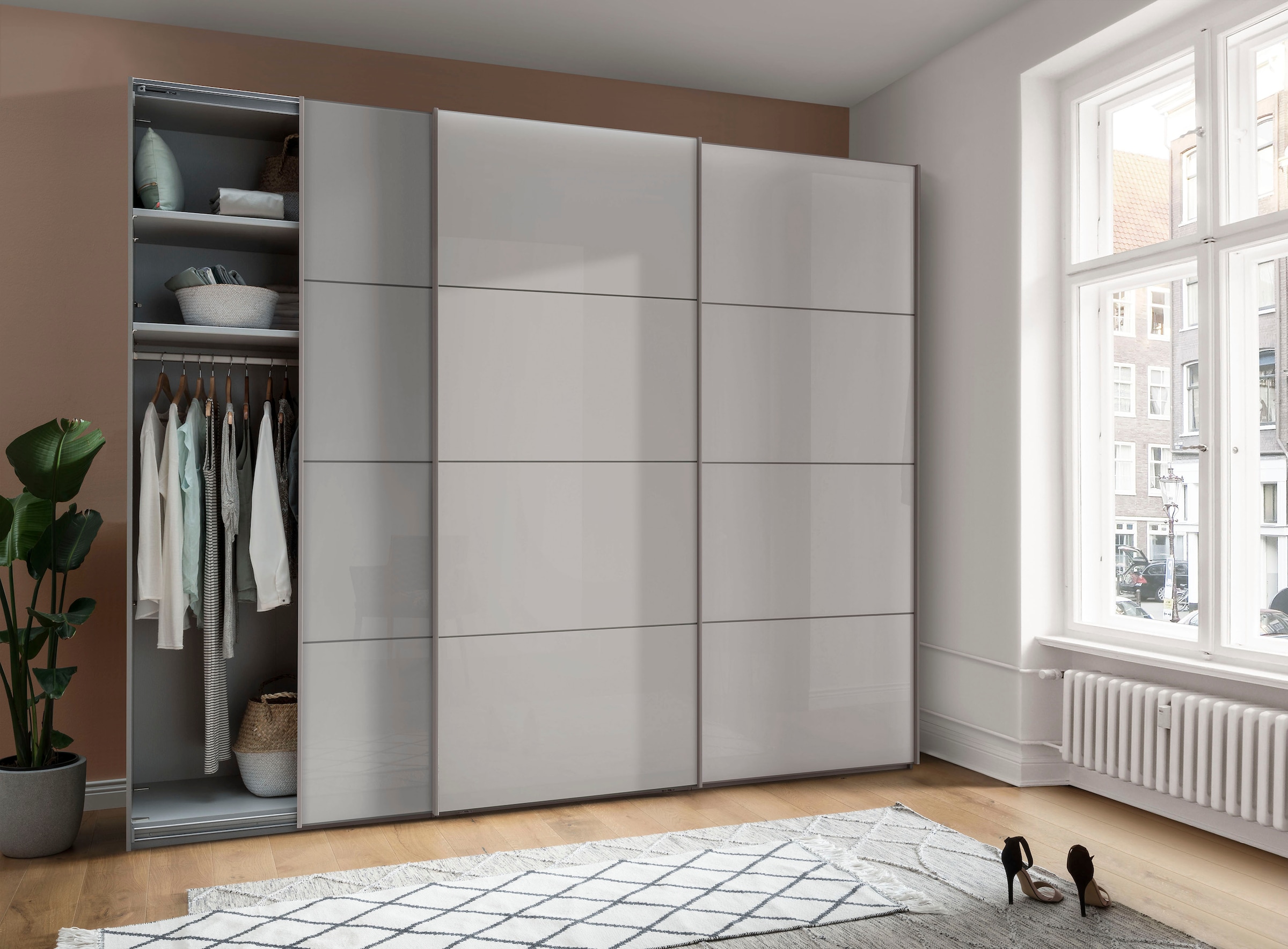 WIEMANN Armoire à portes coulissantes »Kos« avec joint creux