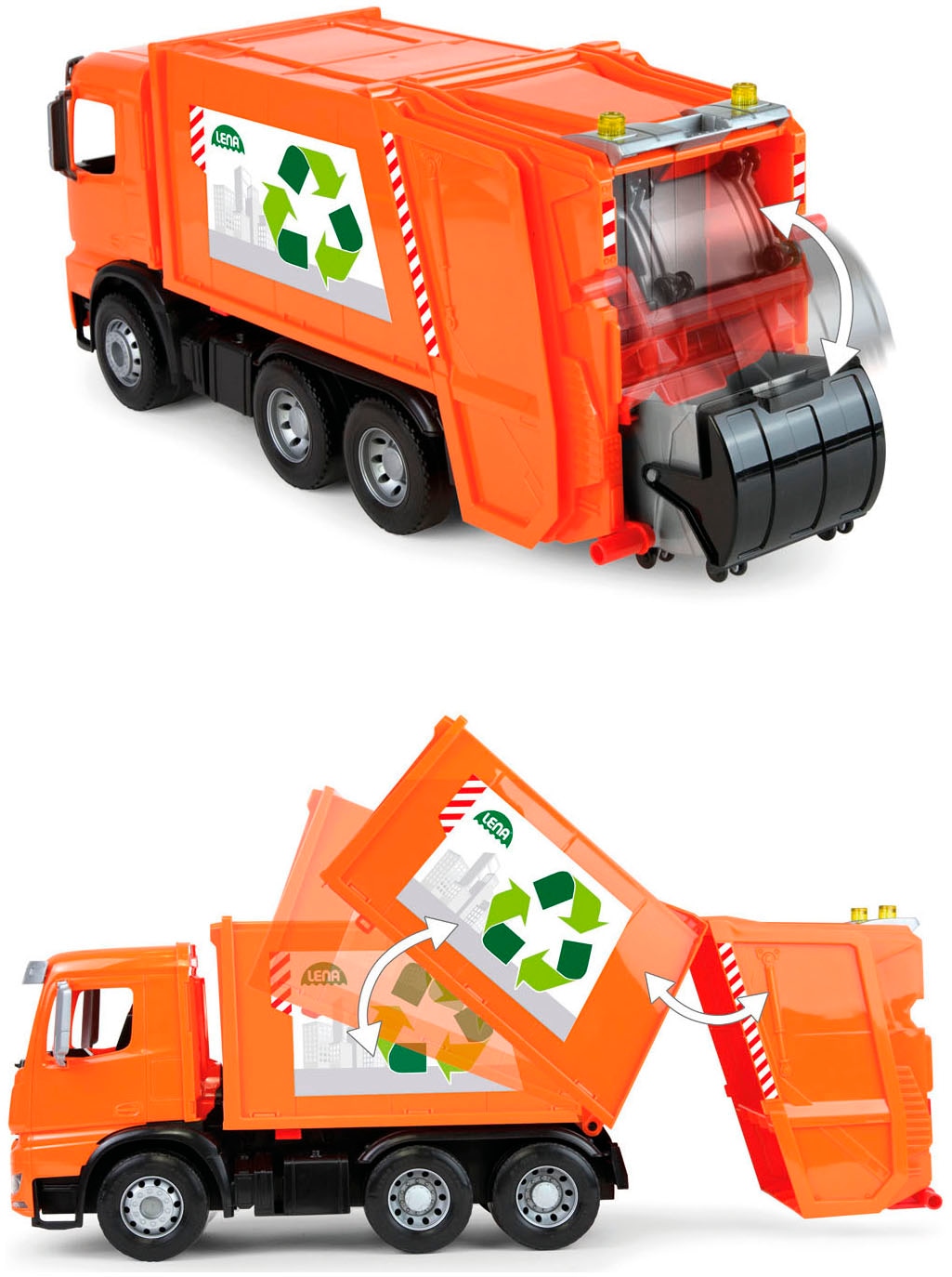 Lena® Benne à jouets »Worxx, Mercedes-Benz Arocs« fabriqué en Europe