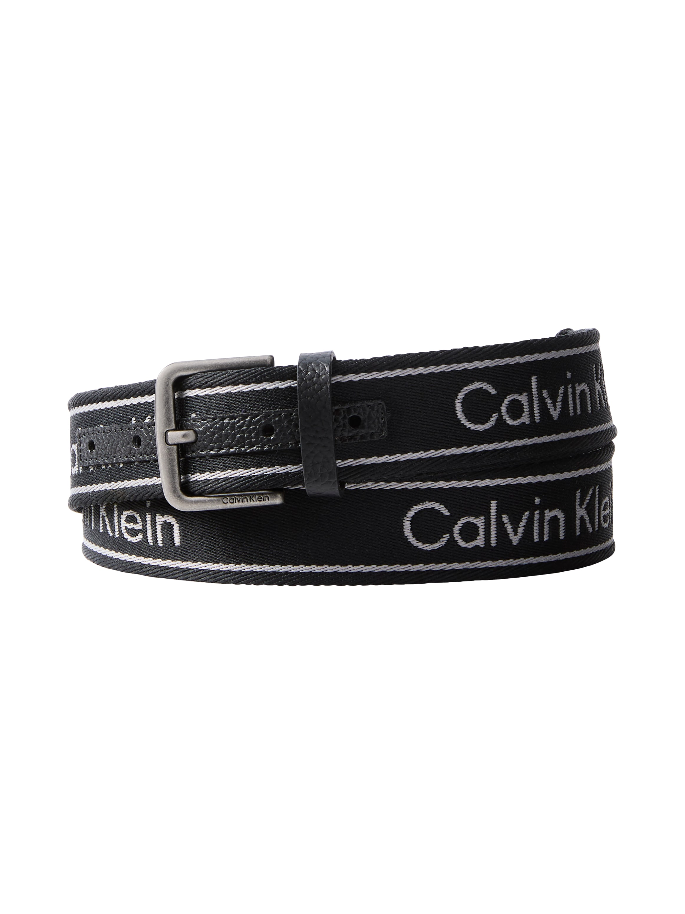 Image of Calvin Klein Jeans Stoffgürtel "SHORT ROUND BUCKLE WEBBING 35MM" Regular fit und grössenverstellbar