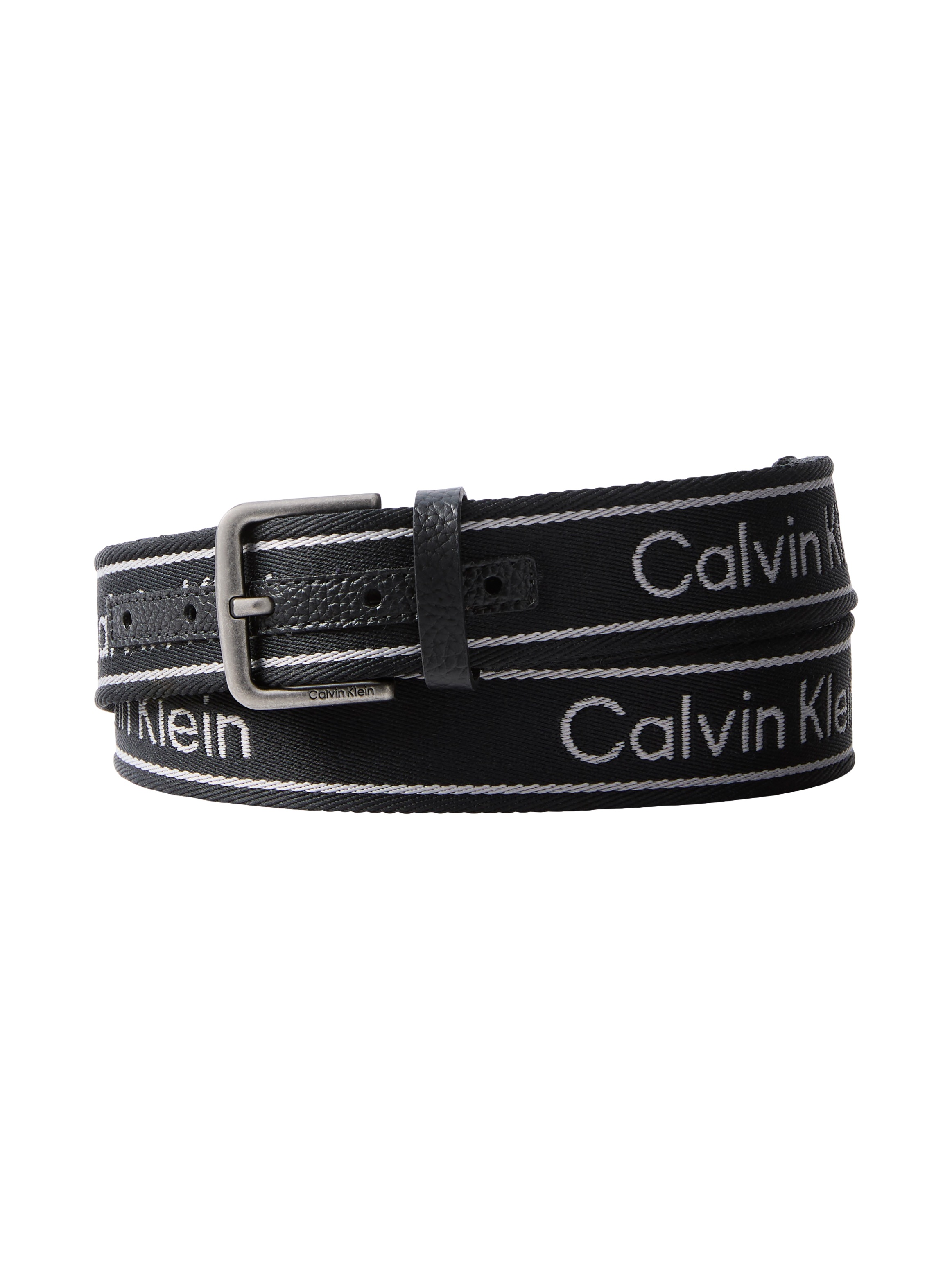 Image of Calvin Klein Stoffgürtel "SHORT ROUND BUCKLE WEBBING 35MM" Regular fit und grössenverstellbar
