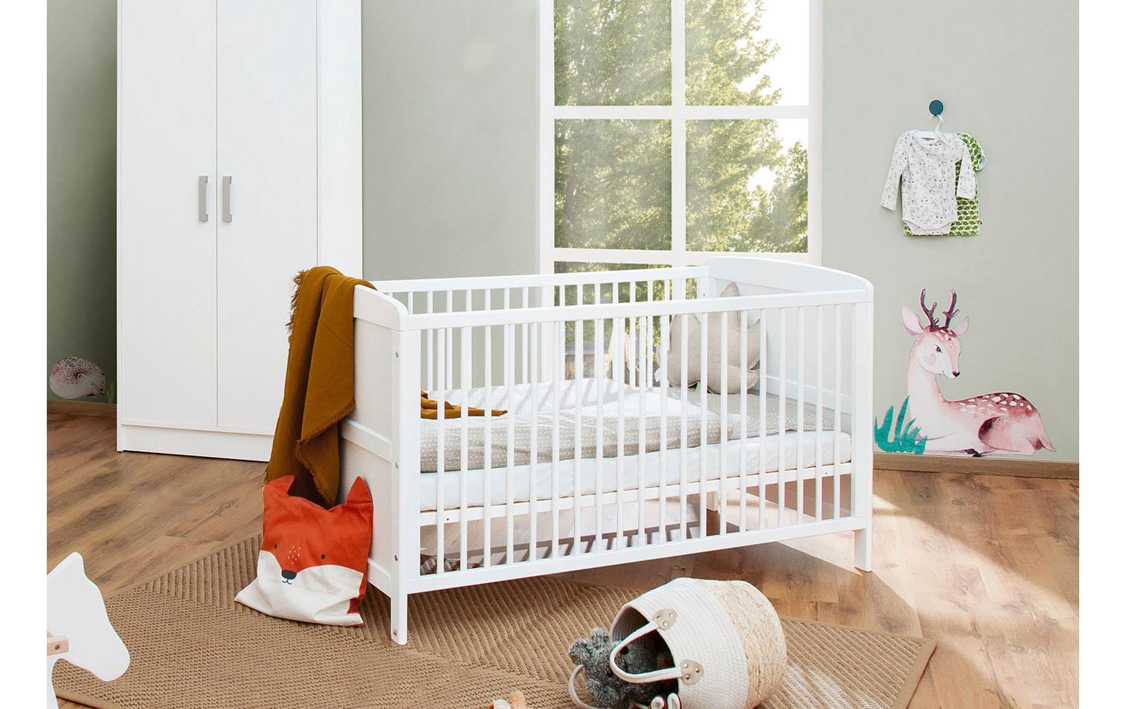 Pinolino® Babybett »Viktoria Weiss 70 x 140 cm«, (1 tlg.)