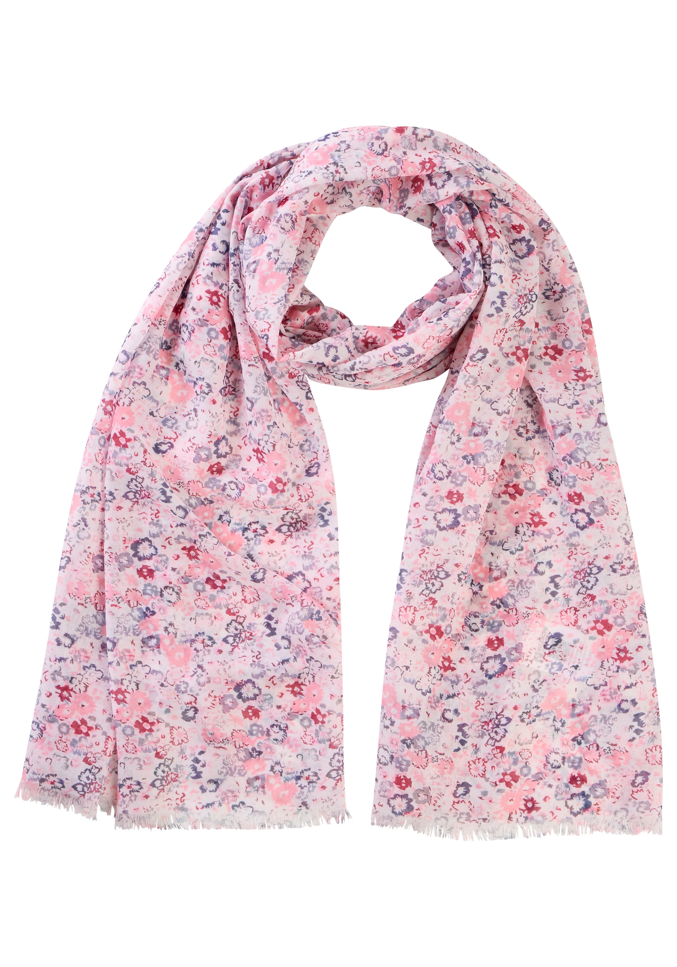 Laura Scott Modetuch minimalistisch geblümt gemustert - NEW
