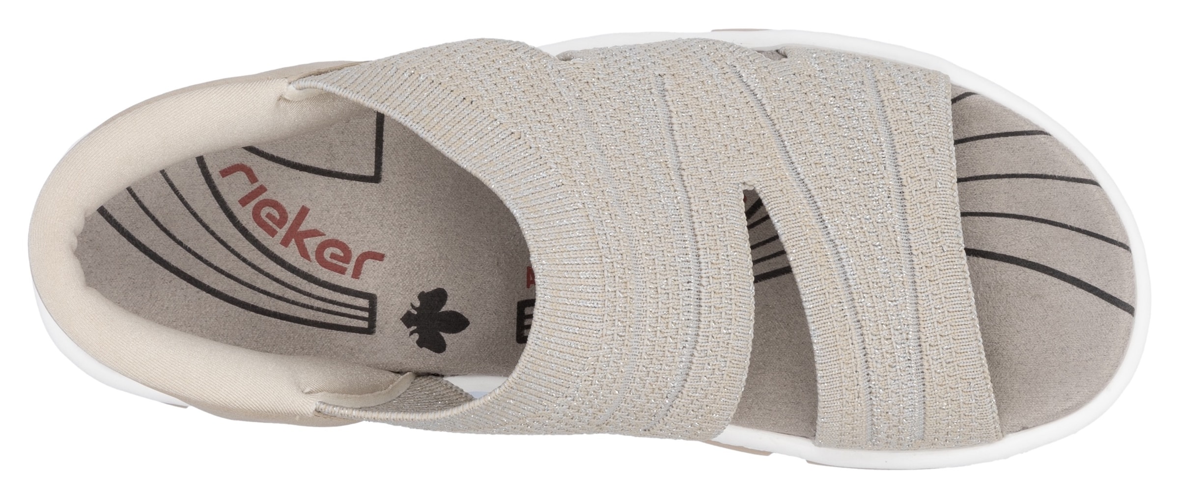 Rieker Sandale  Trekkingsandale, Outdoorsandale, Sommerschuh mit Elastik-Einschlupf