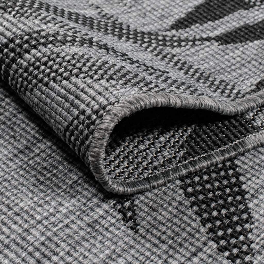 Carpet City Outdoorteppich »DUO RUG 5771« rund 5 mm Höhe Wendeteppich Wetterfest In- & Outdoor, Balkon, Terrasse, Wohnzimmer