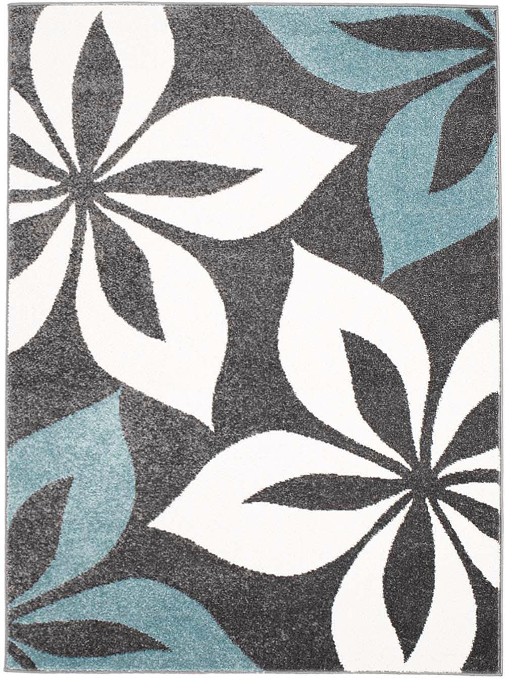 Carpet City Teppich »Moda Soft«, rechteckig, Wohnzimmer, florales Design