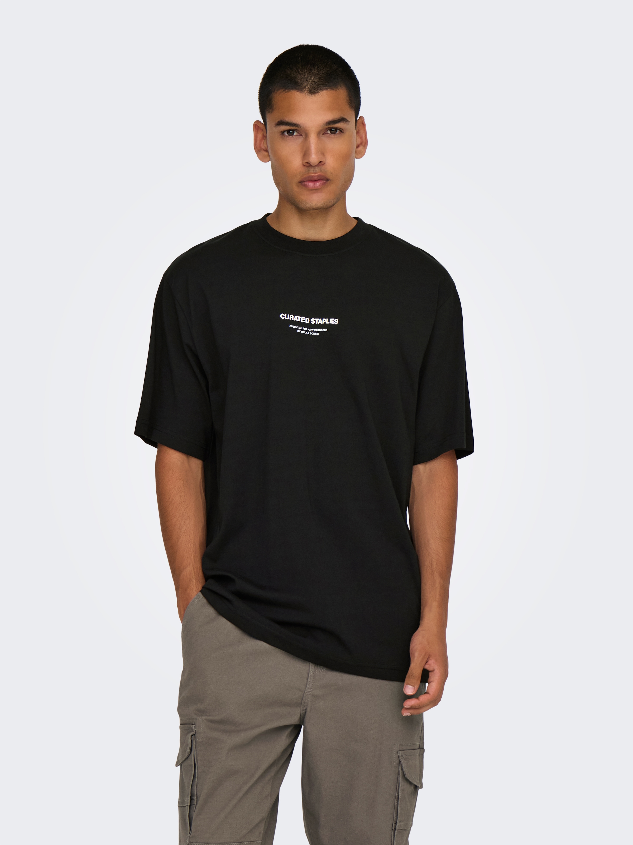 ONLY & SONS Rundhalsshirt »ONSCURATED RLX PRINT SS TEE«