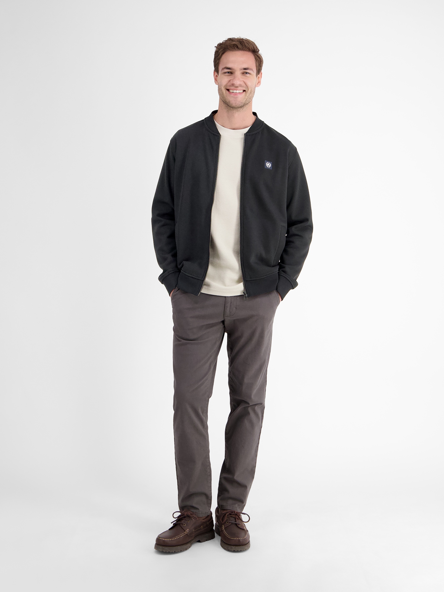 LERROS Veste sweat »College-Sweatjacke für Herren«