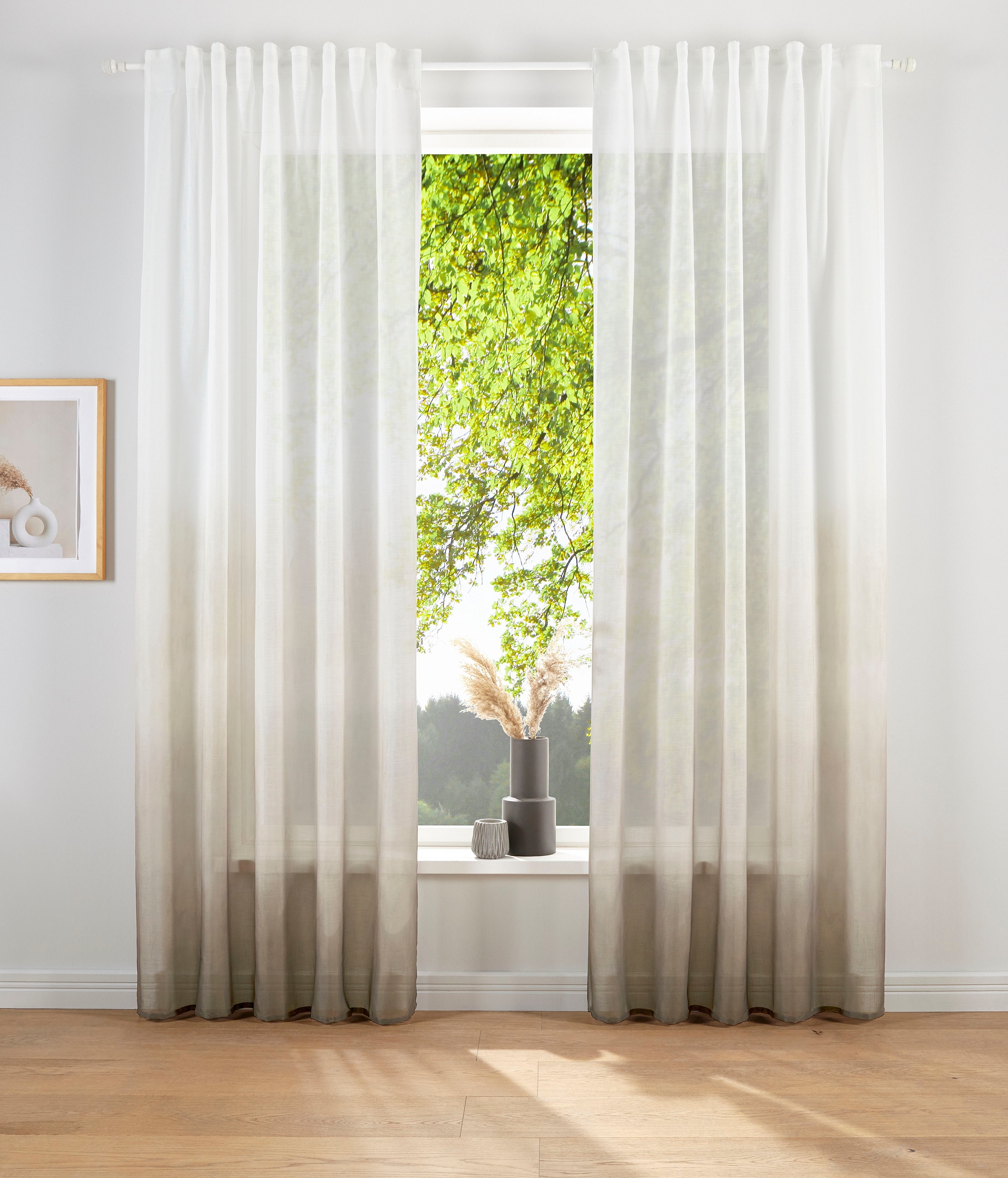 Image of elbgestoeber Vorhang »Elbverlauf«, (1 St.), modern mit Farbverlauf, transparent und pflegeleicht, 140x245 cm bei Ackermann Versand Schweiz