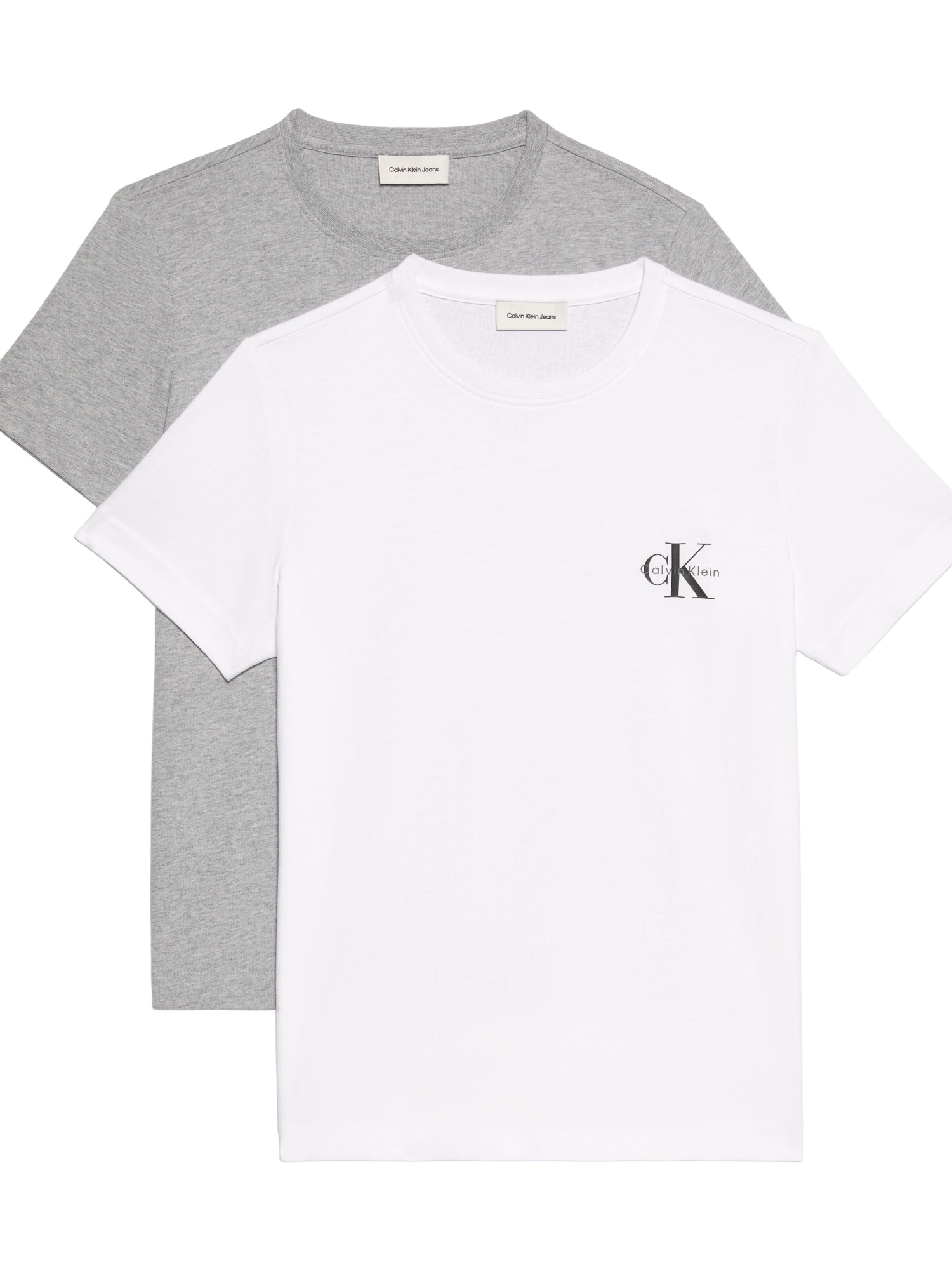 Calvin Klein Jeans T-shirt »MONOLOGO CN 2 PACK TEE« Packung, 2er-Pack, 2 cuis , Logoschriftzug