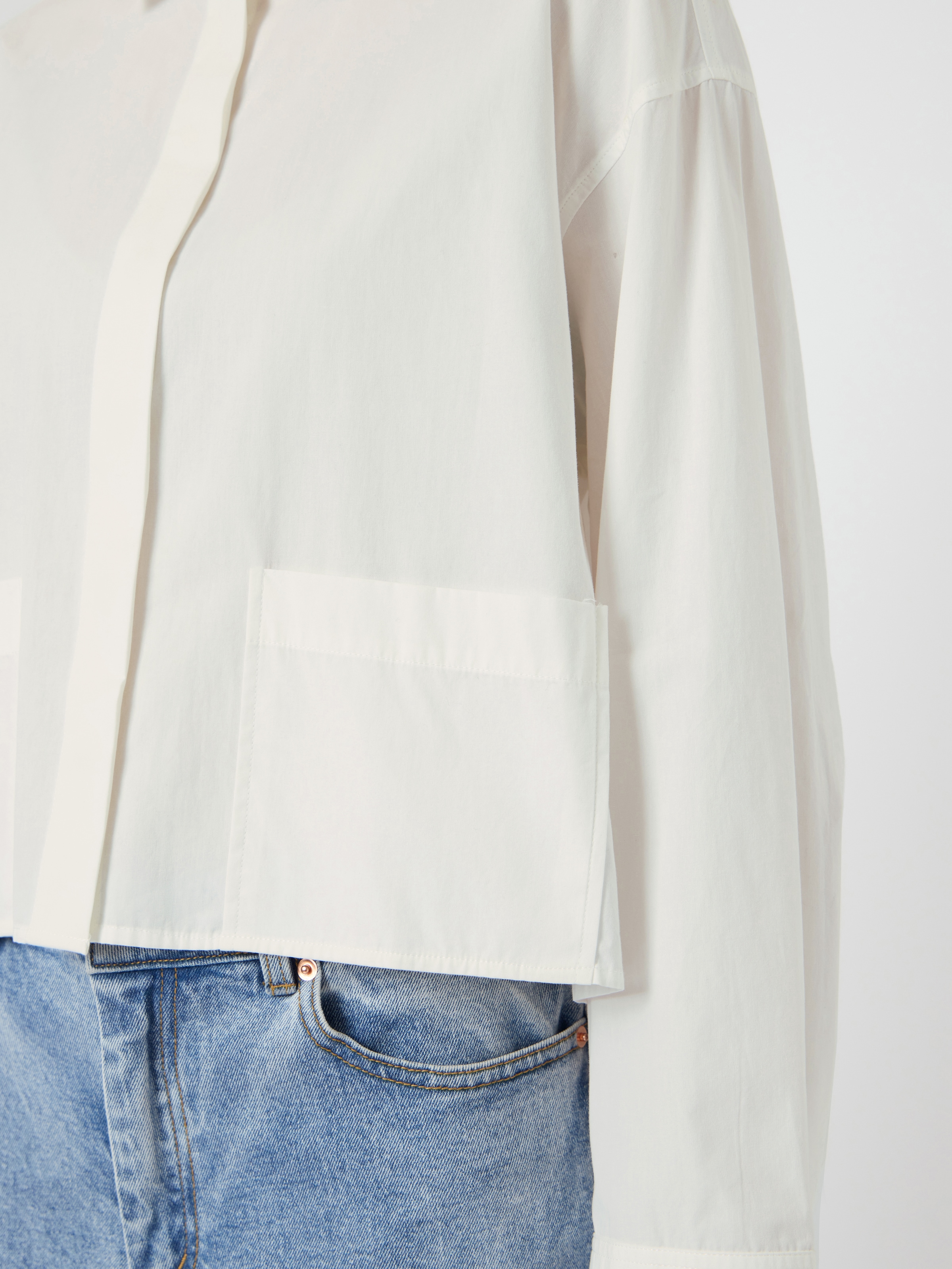 Y.A.S Blouse chemise »YASLEE LS SHORT SHIRT S. NOOS« Baumwolle