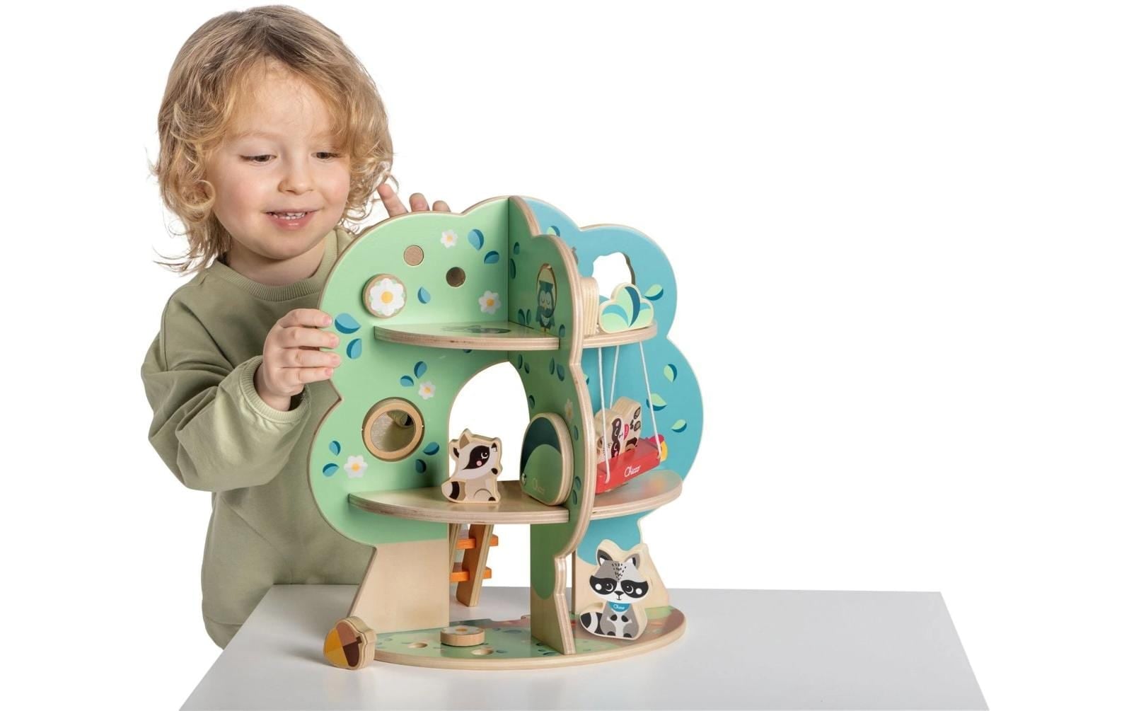 Chicco Steckpuzzle »My Wood Friends Der Waschbär Baum«