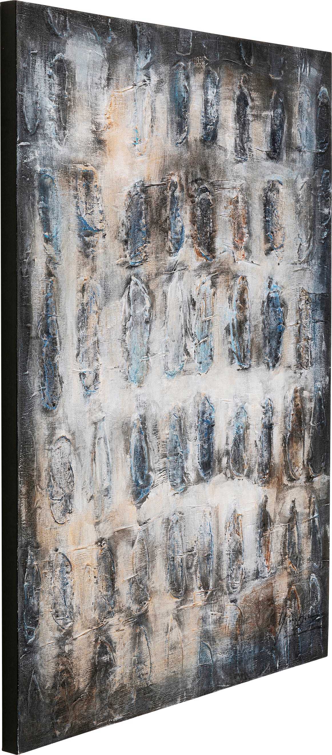 Kare Design Tableau sur toile »Leinwandbild Shadows Grau 90x120cm«