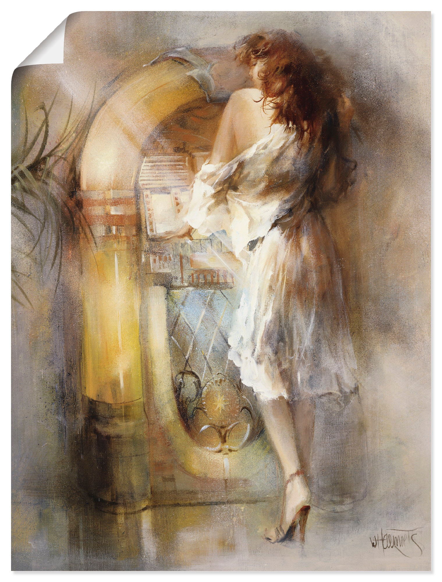Image of Artland Poster "In der Zeit verloren" Frau 1 Stk. tlg. ohne Rahmen