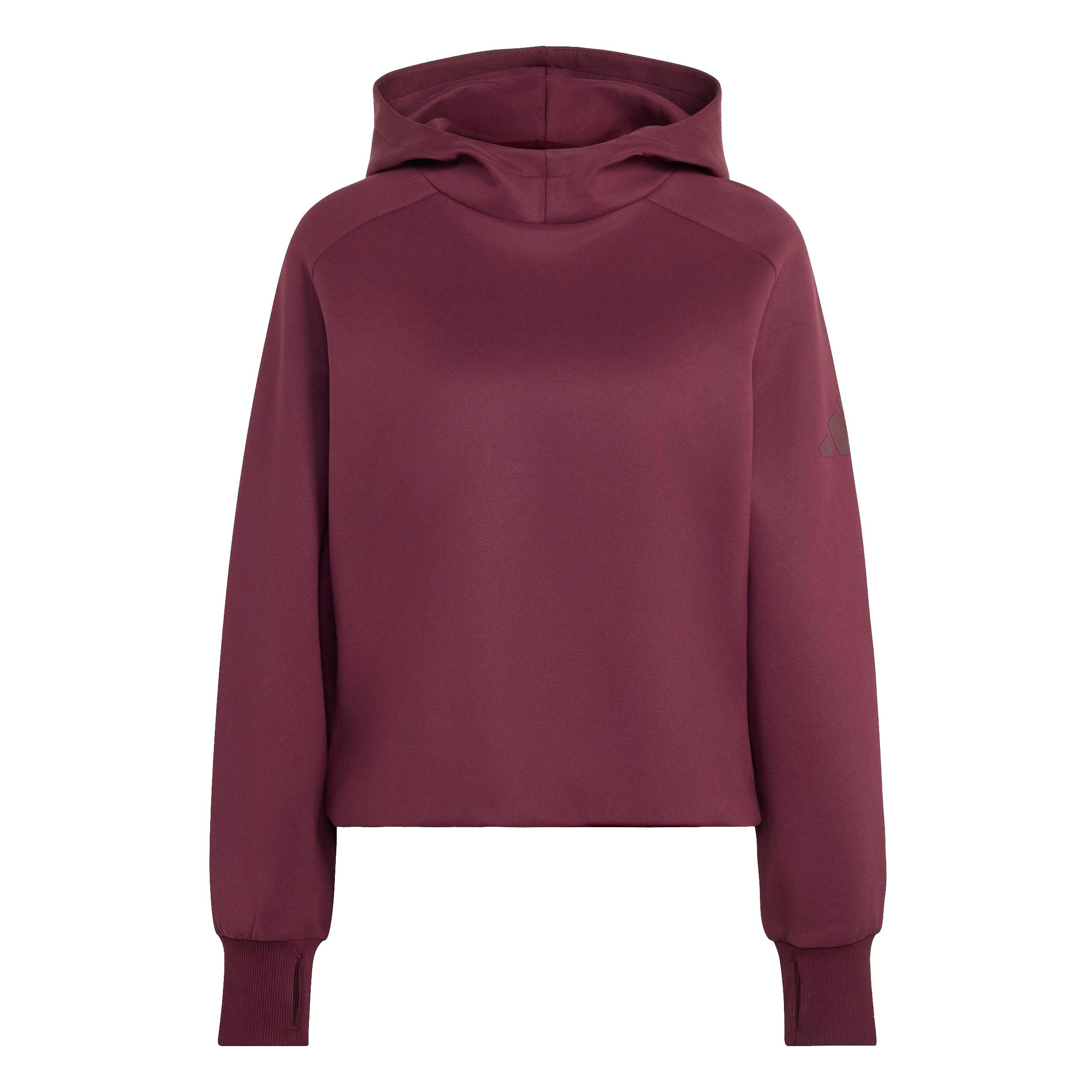 adidas Sportswear Sweat à capuche »SOFT LUX WINTER KNIT HOODIE«, style sportif, avec capuche, sans fermeture
