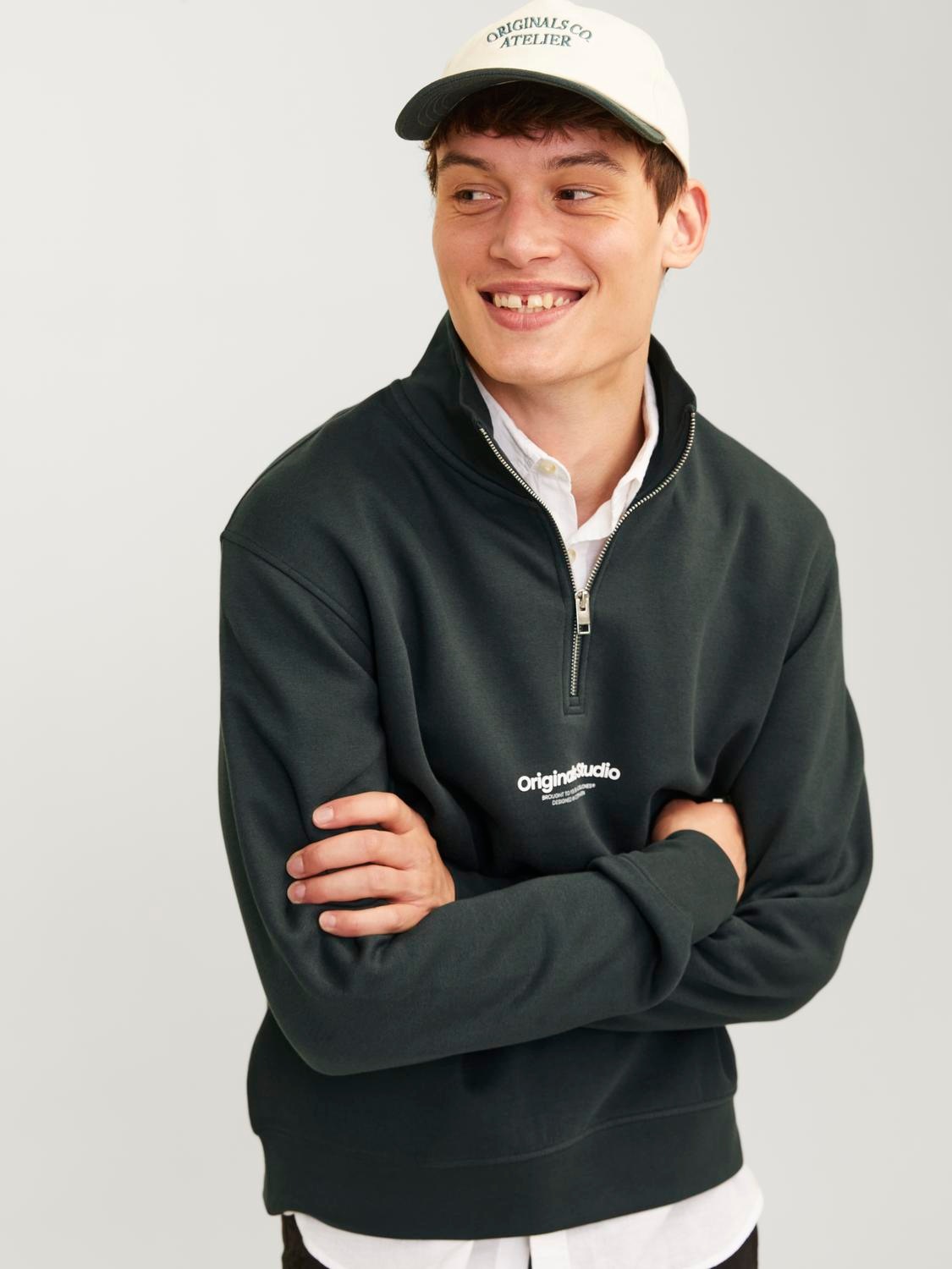 Jack & Jones Sweatshirt »JORVESTERBRO SWEAT QUARTER ZIP HN NOOS«