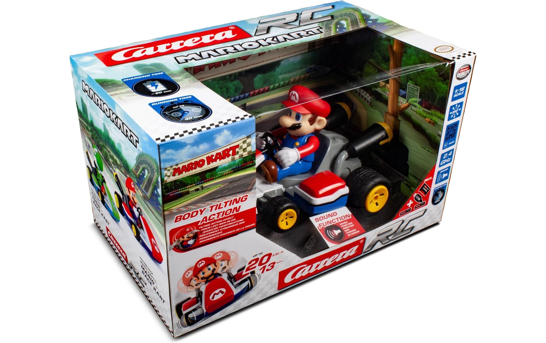  RC-Auto »Carrera RC RC Mario Kart Mario 1:16 2,4 GHz Full Function« Ferngesteuertes Fahrzeug 1:16 mit Soundeffekten