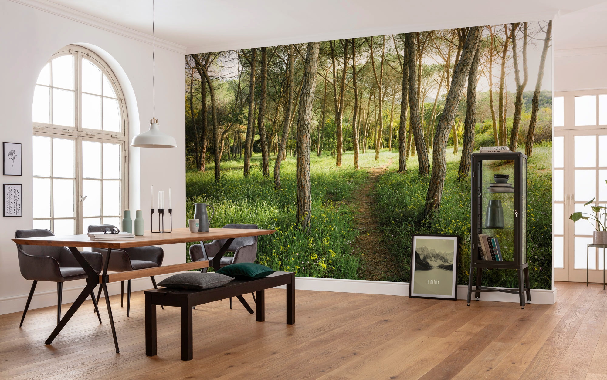 Komar Vliestapete »Digitaldruck Vlies -  Blütenzauberwald - Grösse 450 x 280 cm« bedruckt glatt Wohnzimmer, Schlafzimmer